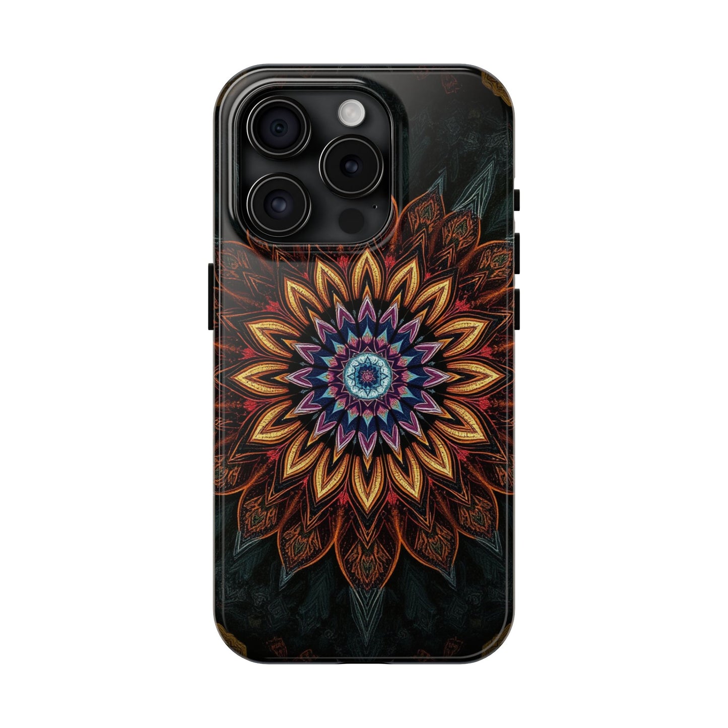 Mystic Mandala Tough Phone Case - Durable Protection with Artistic Design - for iPhone