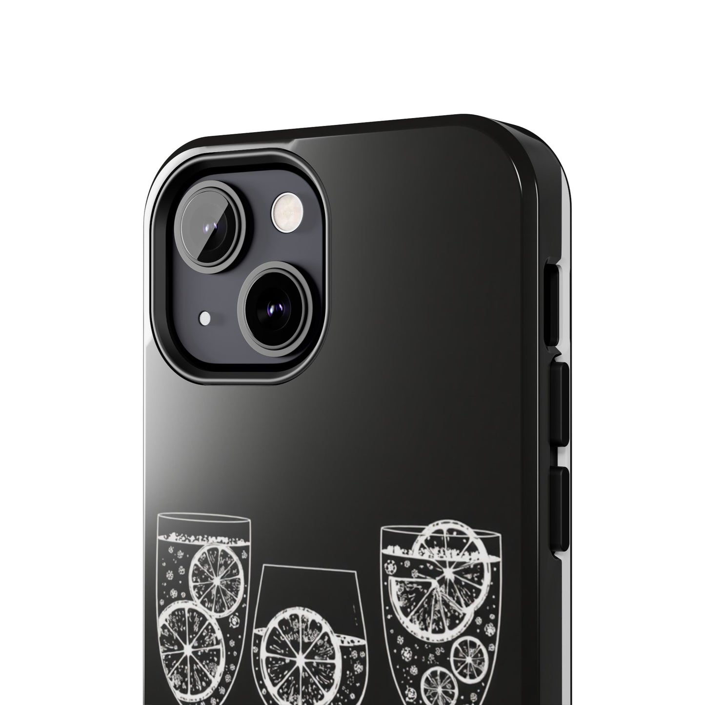 Stylish Tough Phone Cases with Citrus Glass Design, Protective Cases for Parties, Summer Events, and Everyday Use