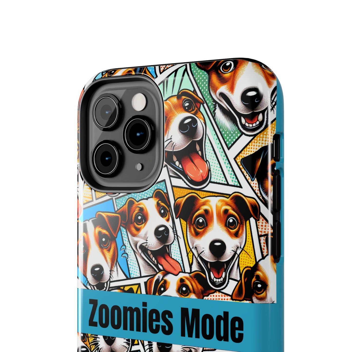 Zoomies Mode Jack Russell Tough Phone Case - Fun Dog Design Case for iPhone