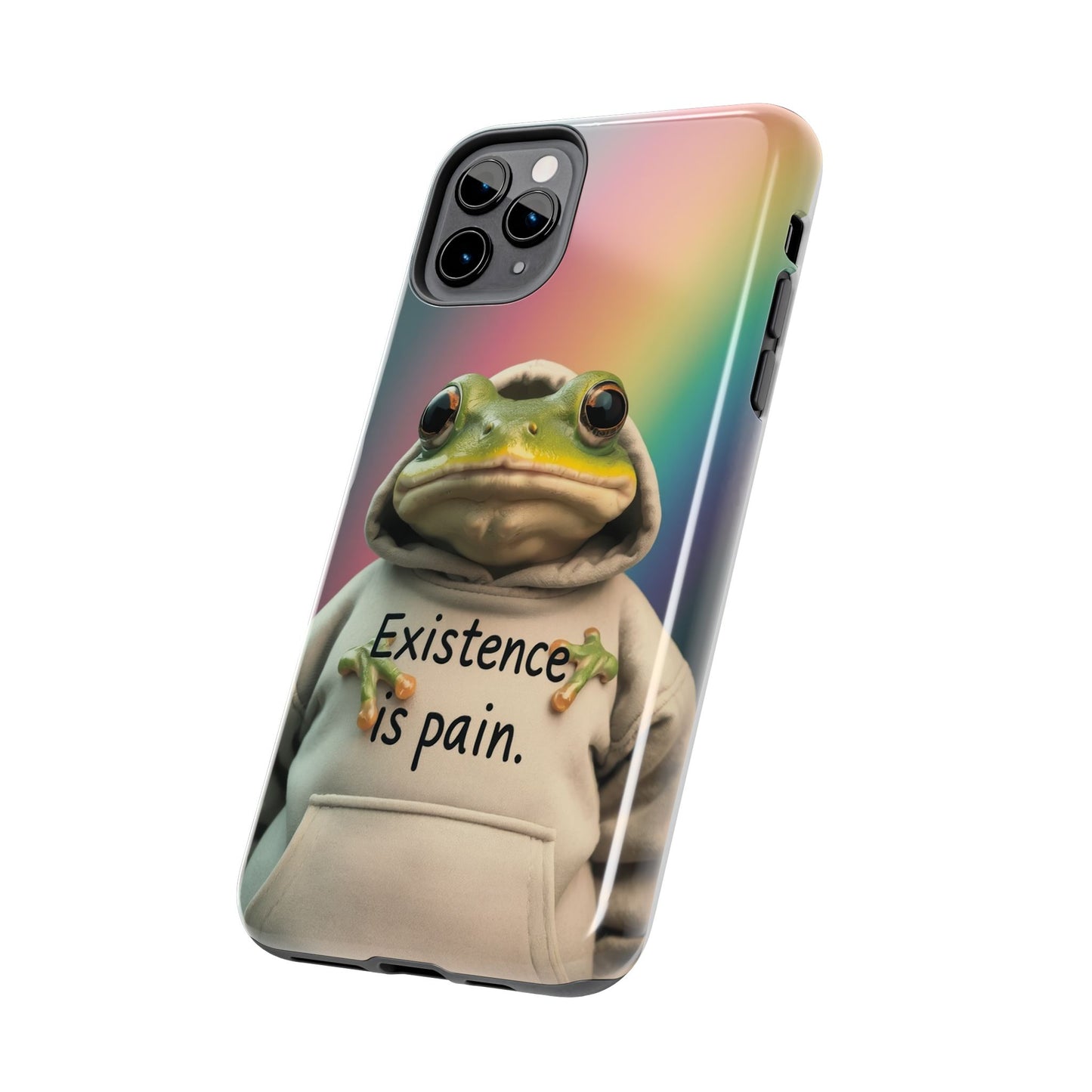Existence is Pain Frog Phone Case - Tough & Stylish