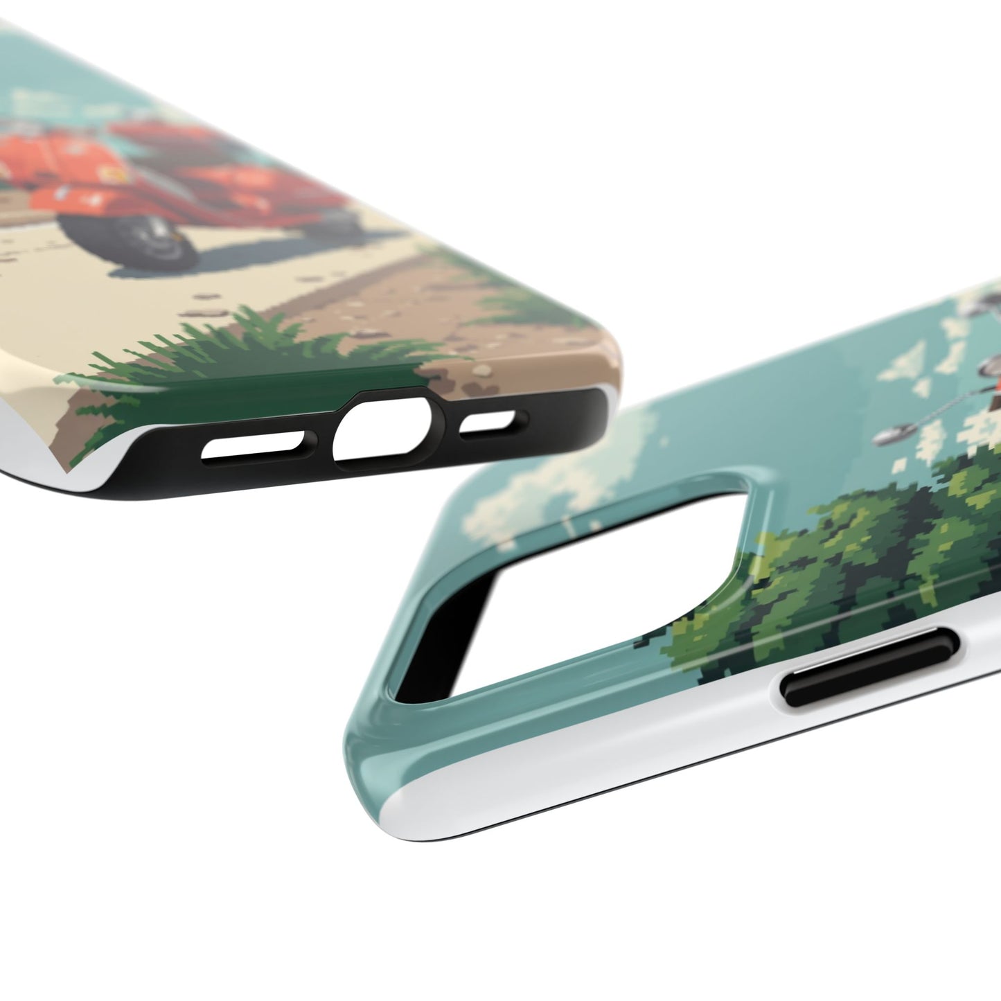 Retro Scooter Phone Case - Tough & Stylish Protection