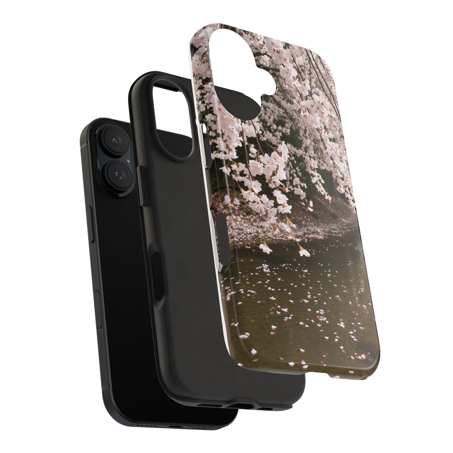 Cherry Blossom Tough Phone Cases - Durable Protection with Floral Serenity
