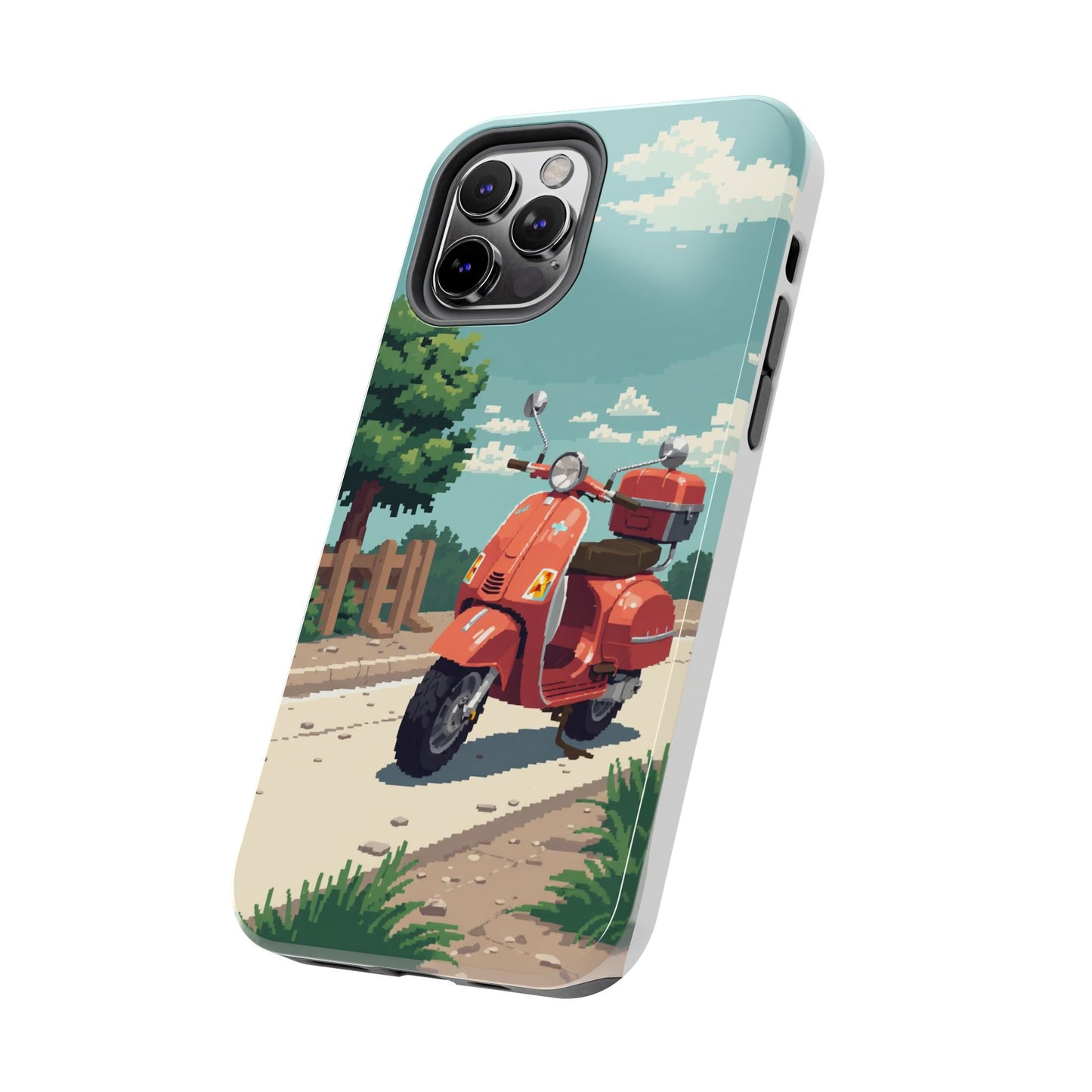 Retro Scooter Phone Case - Tough & Stylish Protection