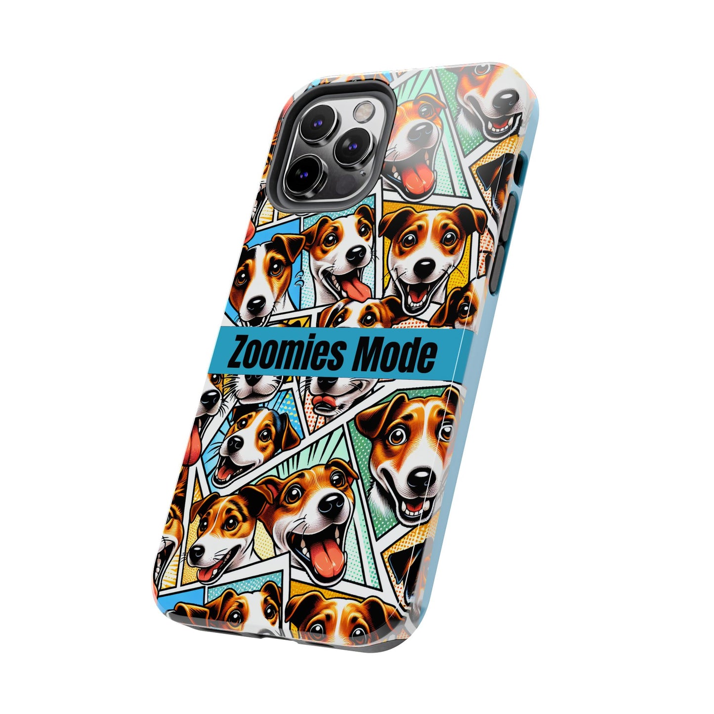Zoomies Mode Jack Russell Tough Phone Case - Fun Dog Design Case for iPhone