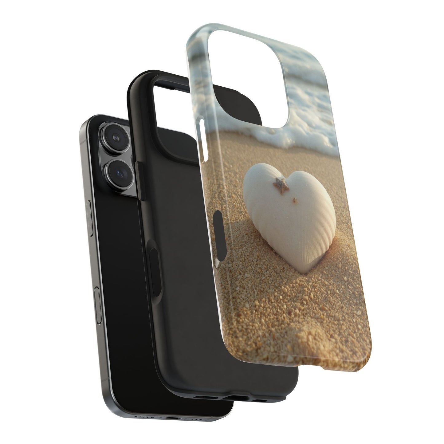 Heart Seashell Tough Phone Case for iPhone
