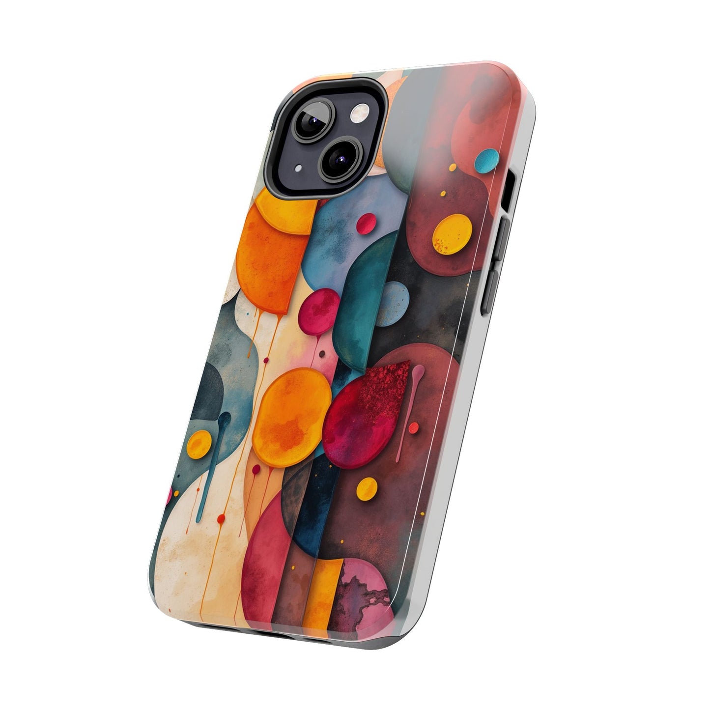 Artistic Tough Phone Cases - Colorful Abstract Design for Trendy Protection - for iPhone
