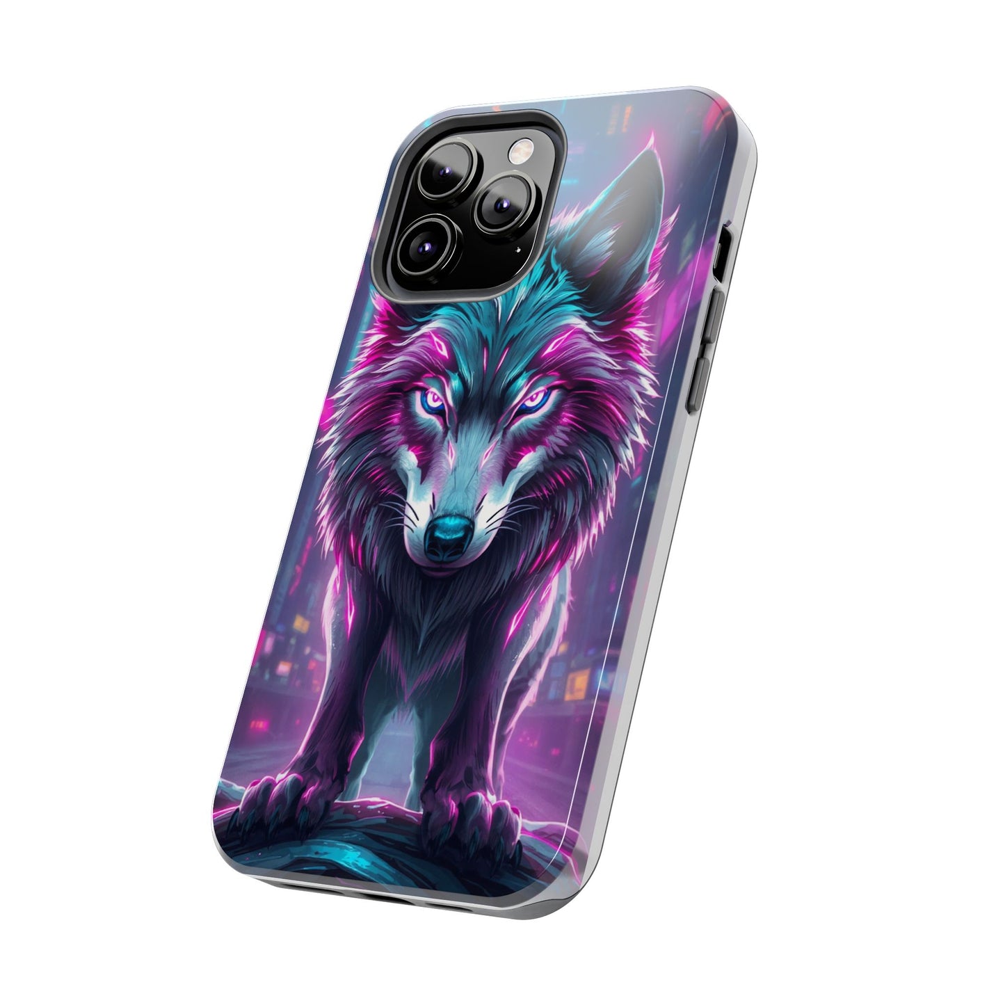 Fierce Wolf Phone Case - Tough & Vibrant Design for Animal Lovers