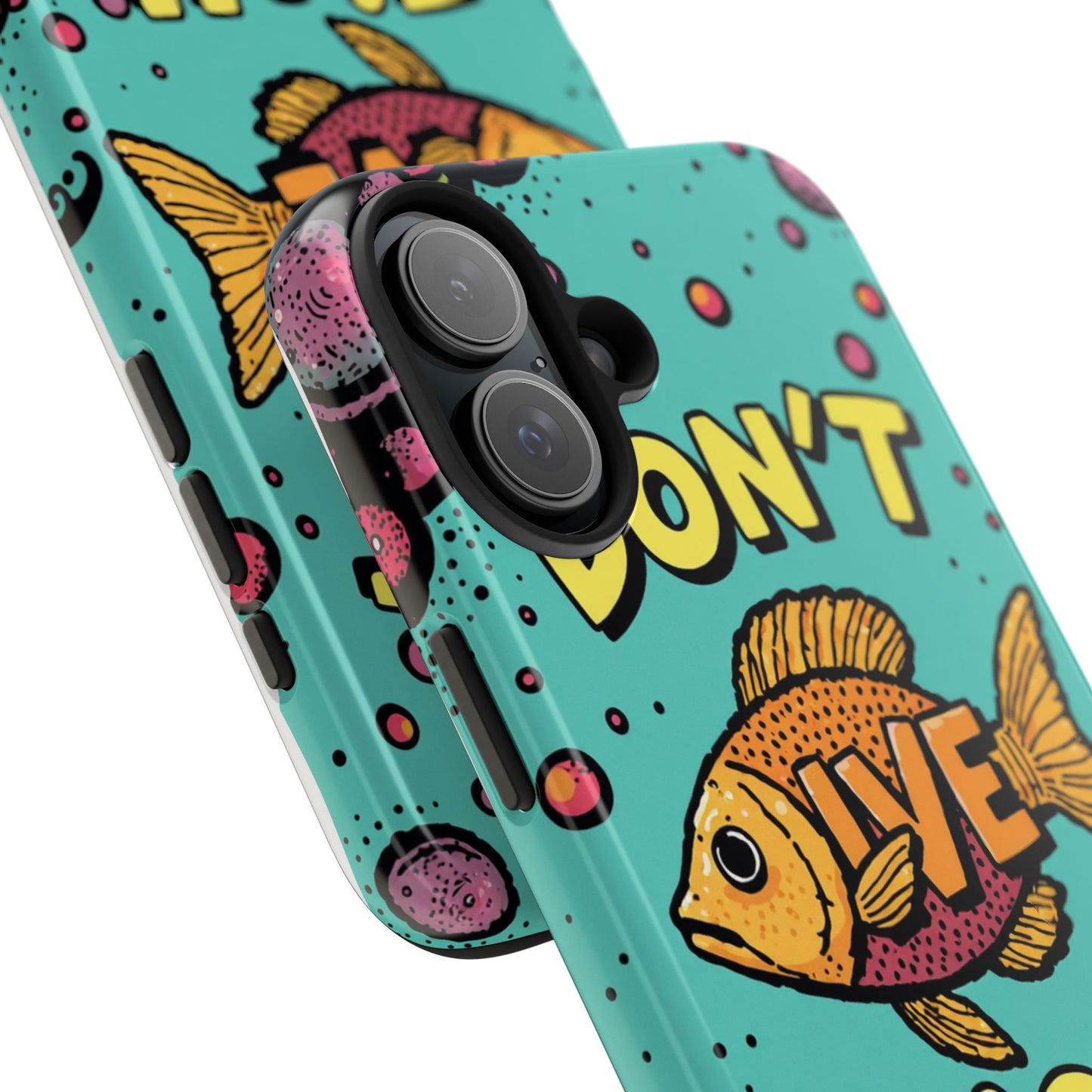 Catchy Fish-Themed Tough Phone Cases, Unique Gift for Fish Lovers, Durable Protection for Phones, Fun Aquatic Design, Ideal for Holidays