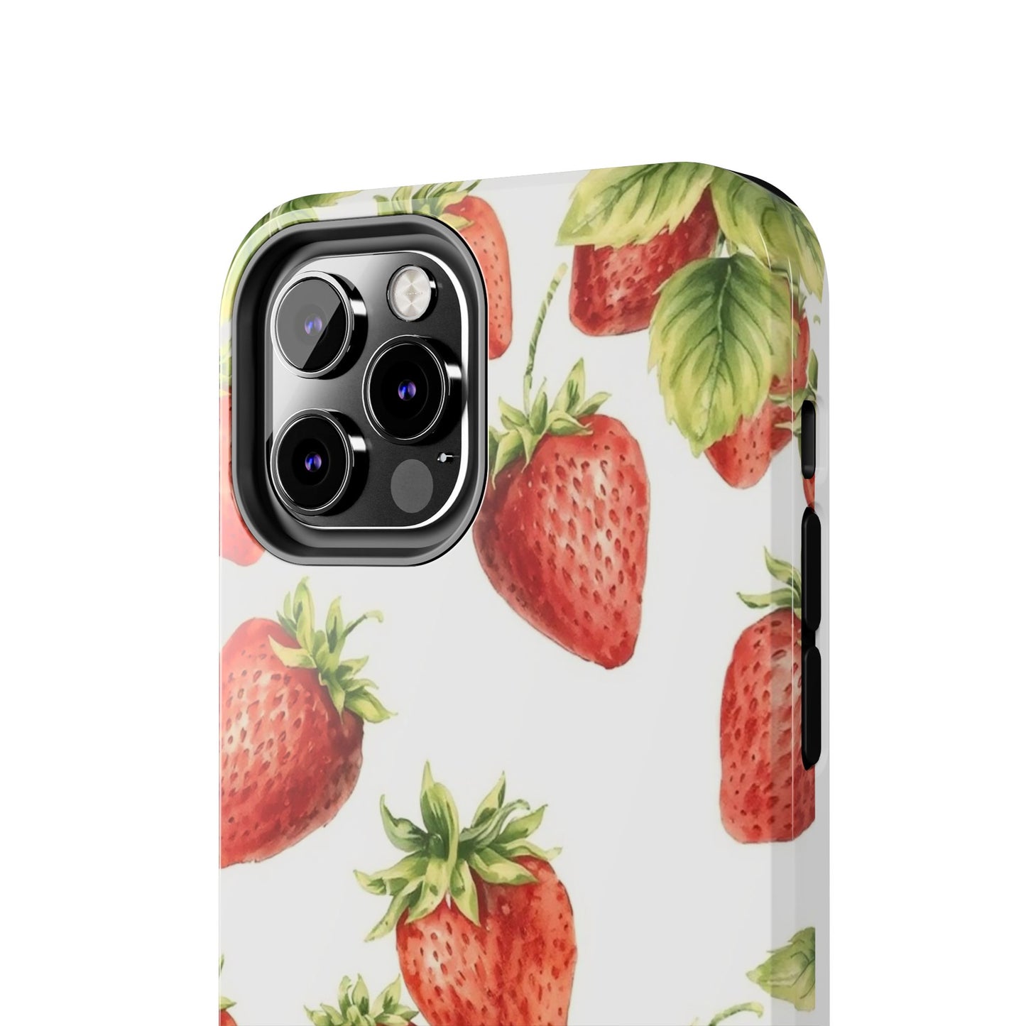 Strawberry Tough Phone Case - Durable Protection with a Fresh Design - for iPhone