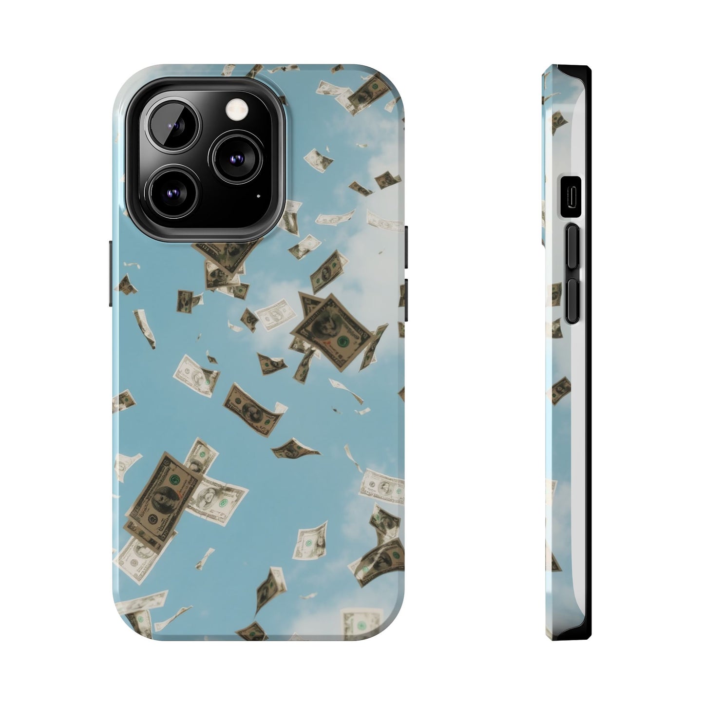 Cinematic Money Rain Phone Case | Tough & Stylish Accessory for Trendsetters, Gift for Birthdays, Graduations, and Celebrations