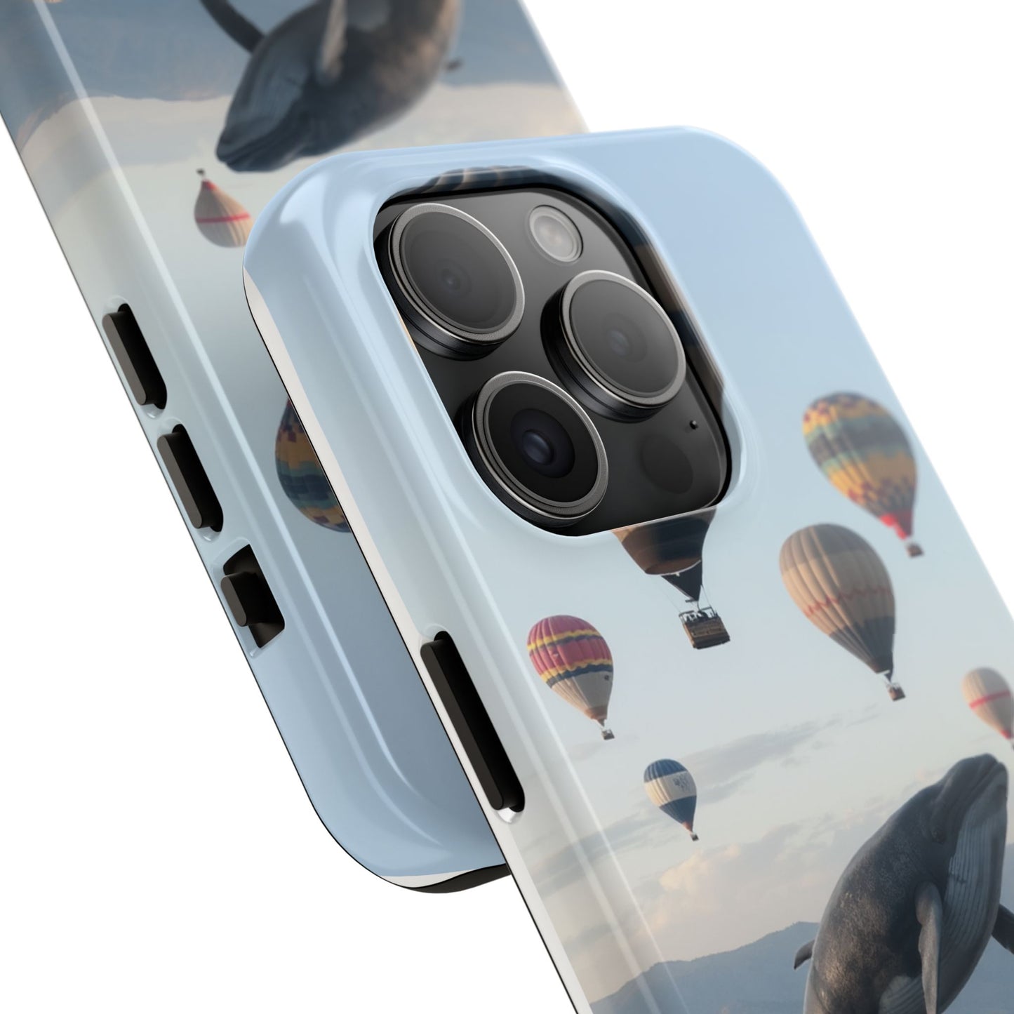 Whale Hot Air Balloon Tough Phone Case - Adventure & Nature Lovers