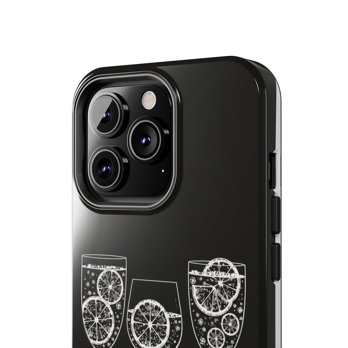 Stylish Tough Phone Cases with Citrus Glass Design, Protective Cases for Parties, Summer Events, and Everyday Use