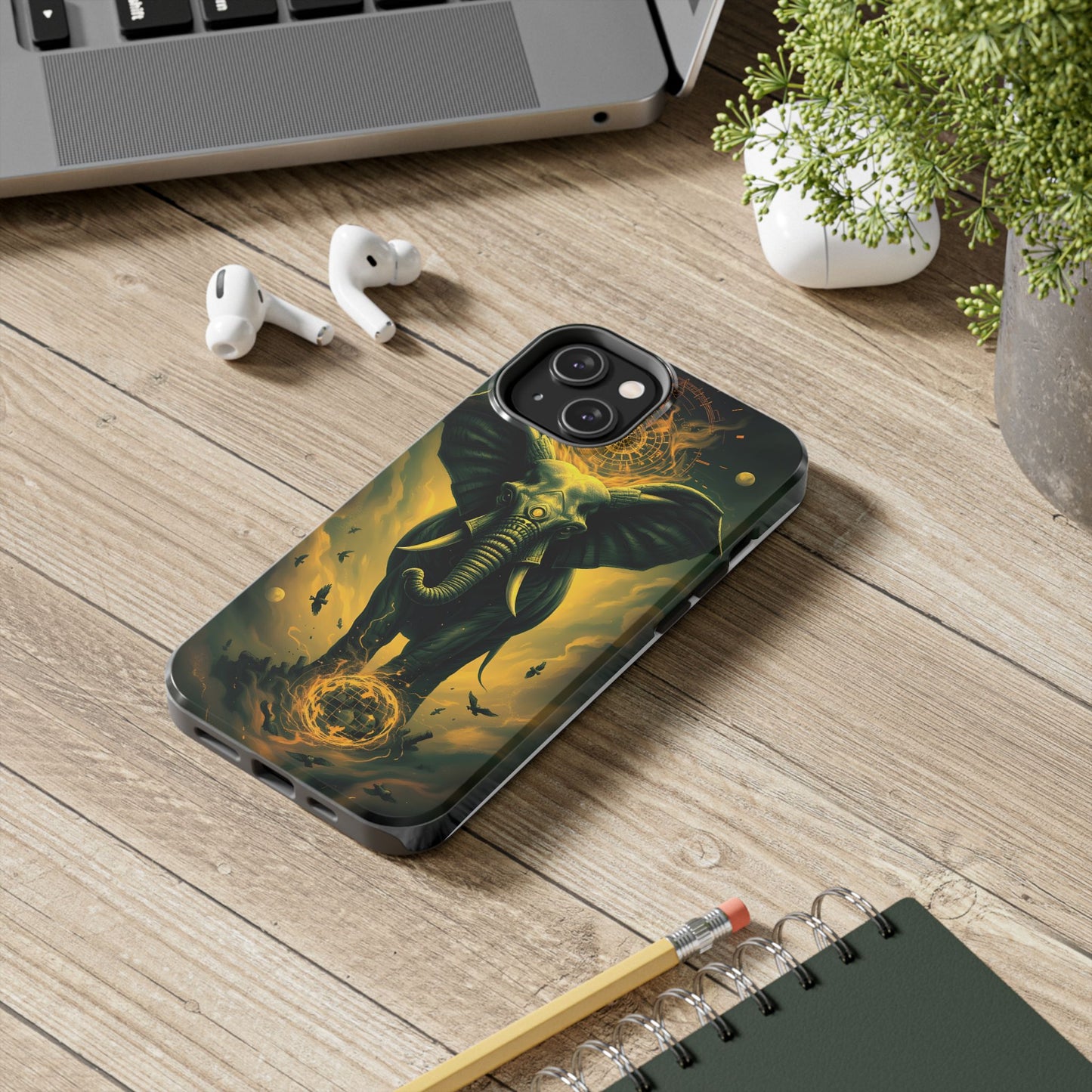 Majestic Elephant Clouds Tough Phone Case - Durable Protection with Bold Design - for iPhone
