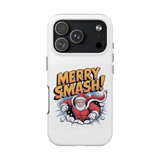 Santa Merry Smash Phone Case