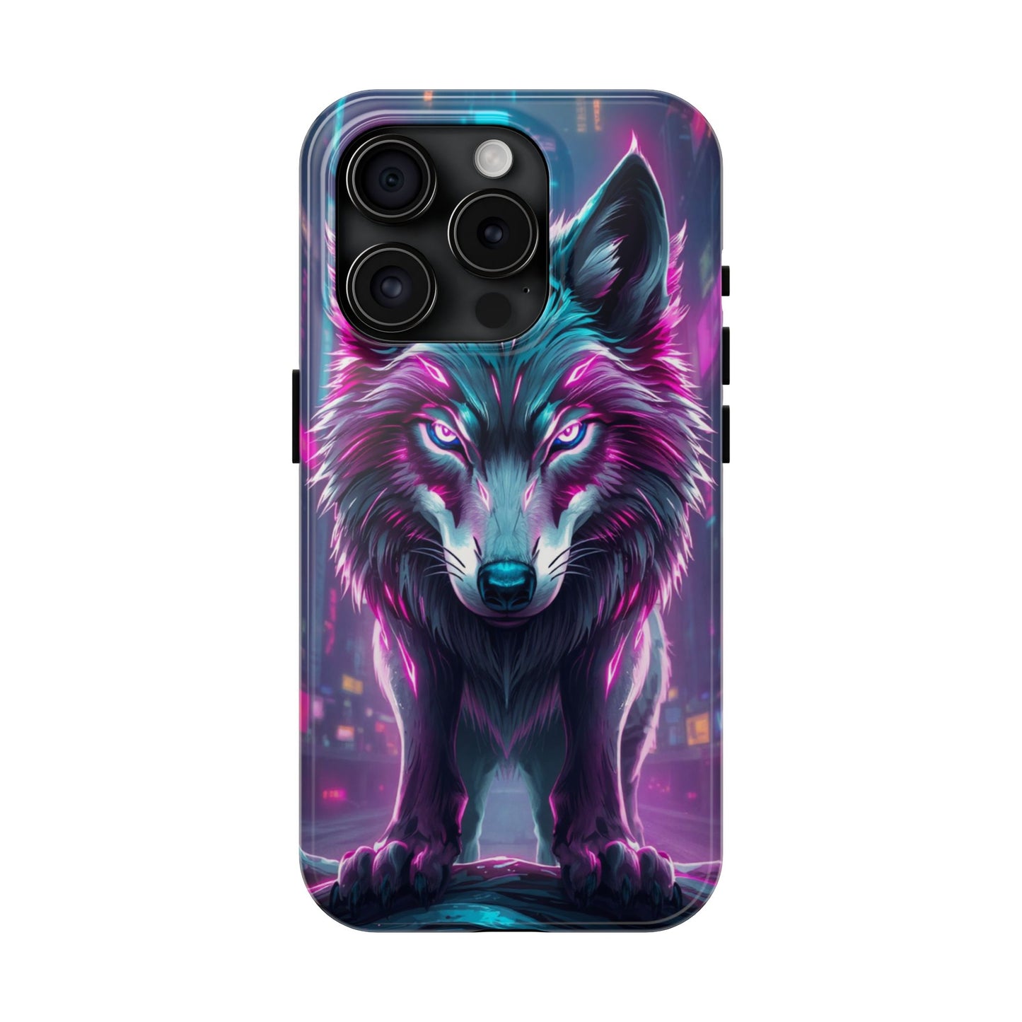 Fierce Wolf Phone Case - Tough & Vibrant Design for Animal Lovers