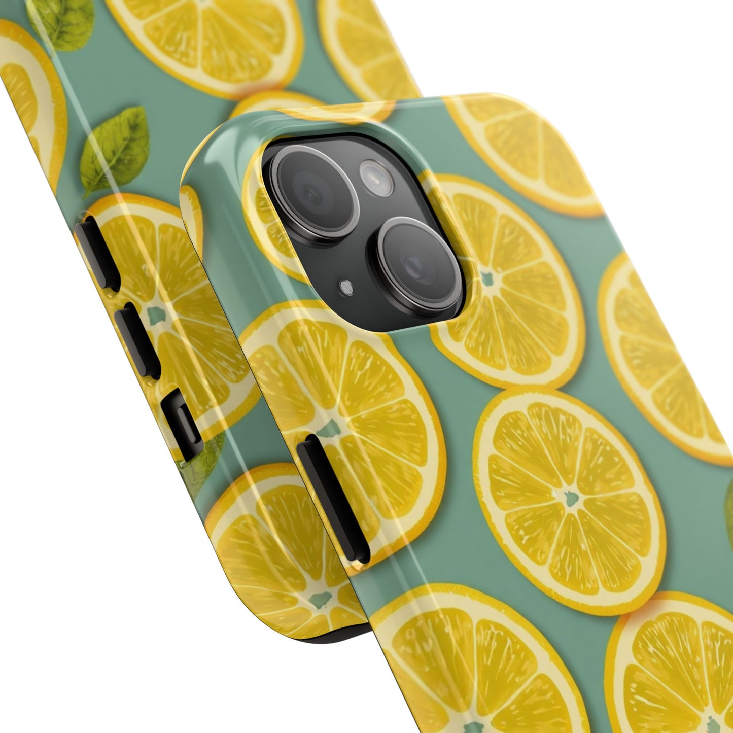 Tough Lemon Pattern Phone Case - Vibrant Citrus Design for Summer Vibes - for iPhone