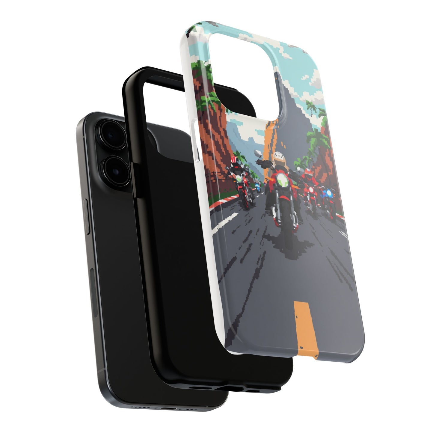 Retro Biker Tough Phone Case - Perfect for Motorcycle Lovers