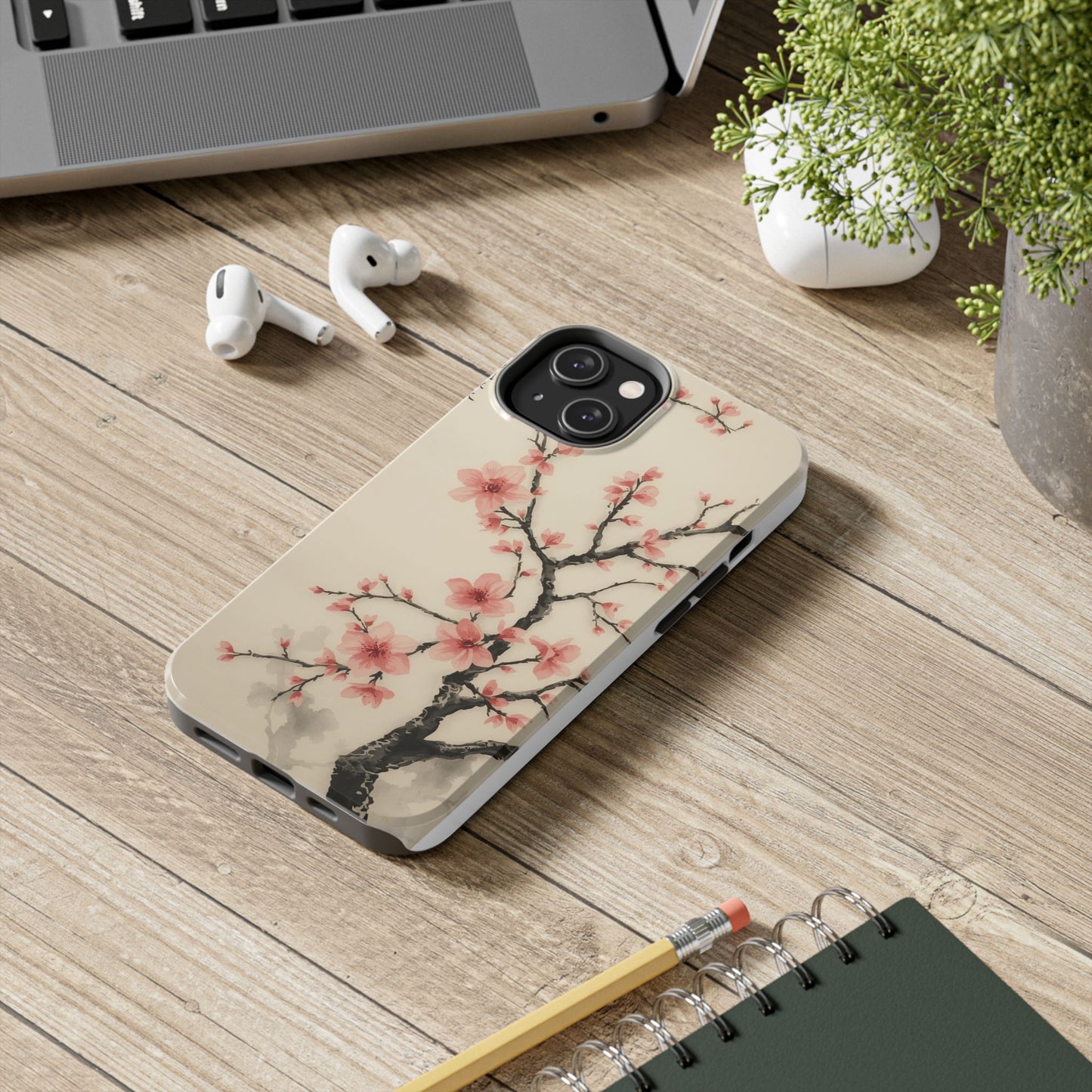 Cherry Blossom Tough Phone Case - Stylish Protection for Nature Lovers