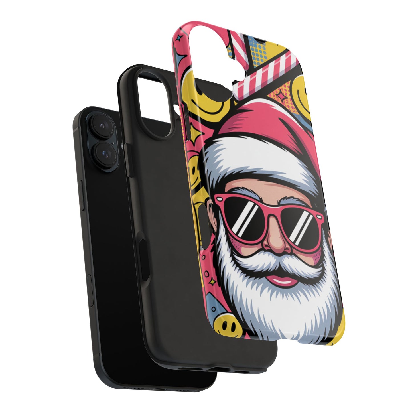 Pop Art Santa Sunglasses Tough Phone Case for Holiday Vibes