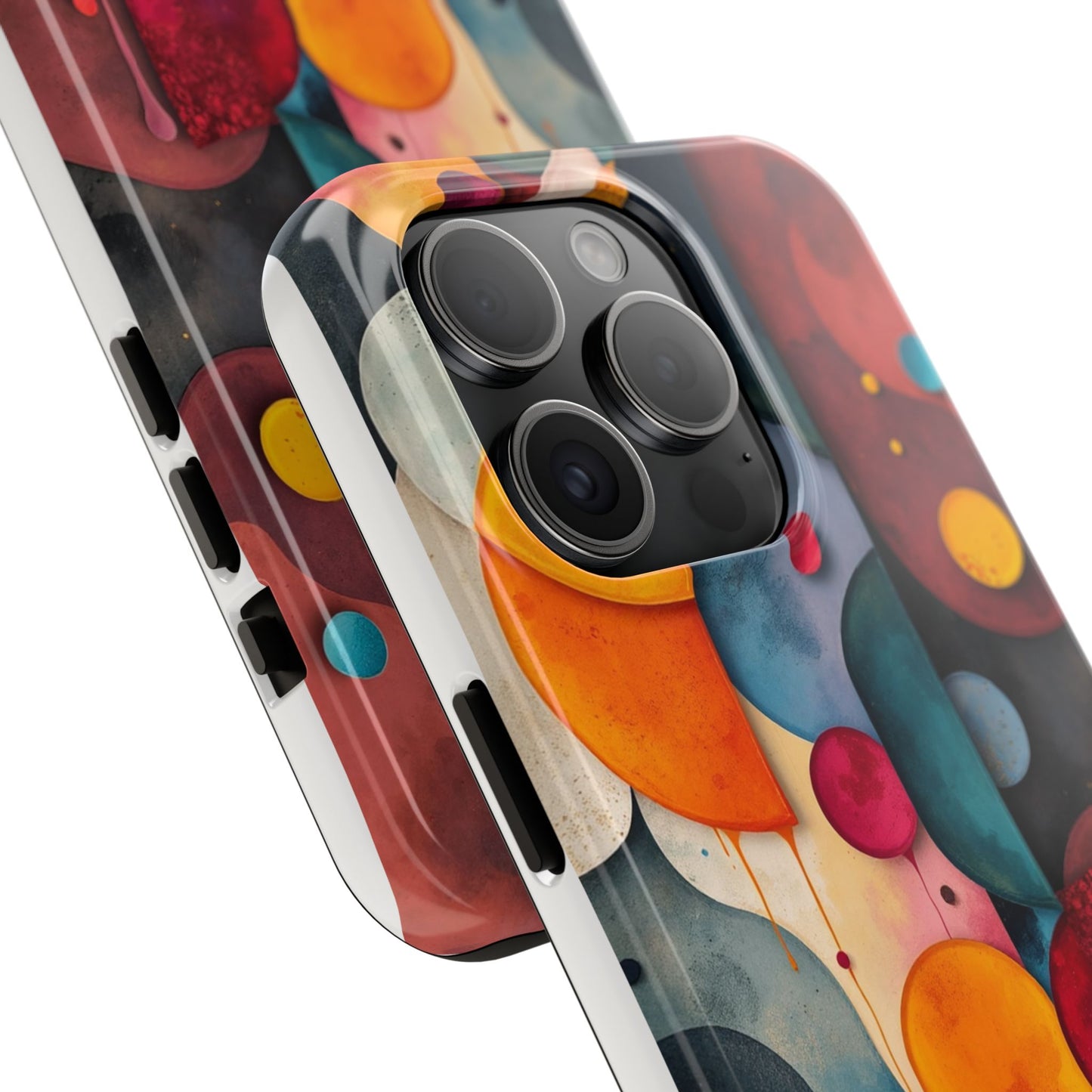 Artistic Tough Phone Cases - Colorful Abstract Design for Trendy Protection - for iPhone
