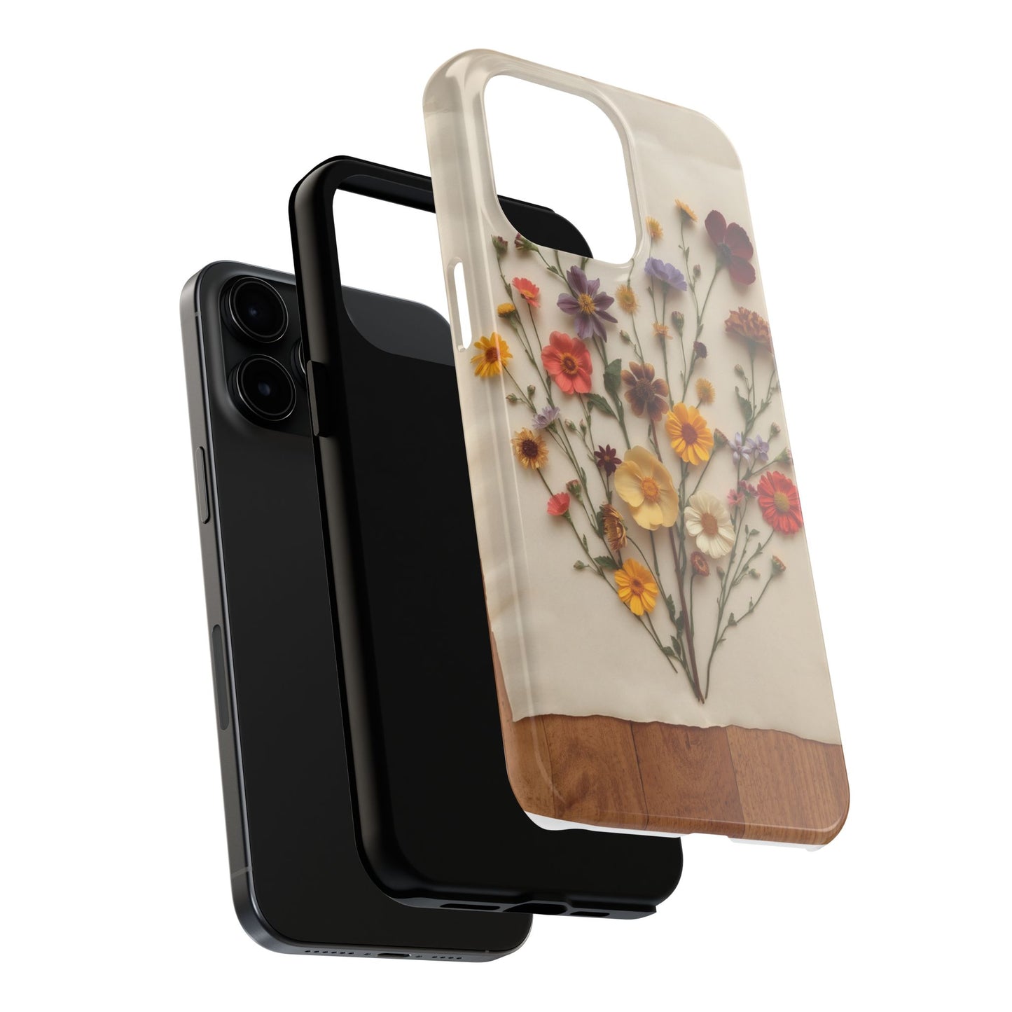 Floral Tough Phone Case - Durable Protection with Nature-Inspired Design