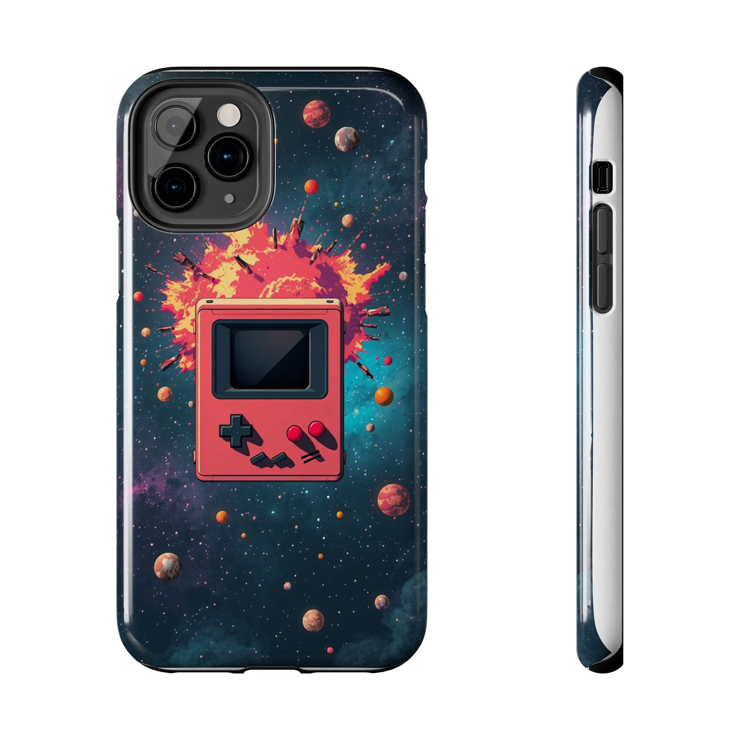 Retro Gaming Tough Phone Case - Space Adventure Design