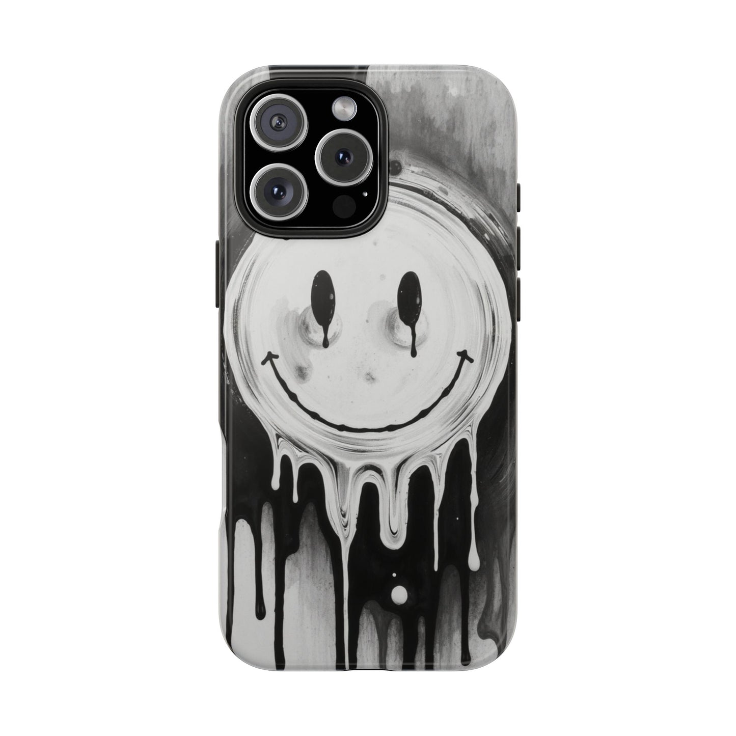 Dripping Smiley Tough Phone Case - Stylish & Durable Protection