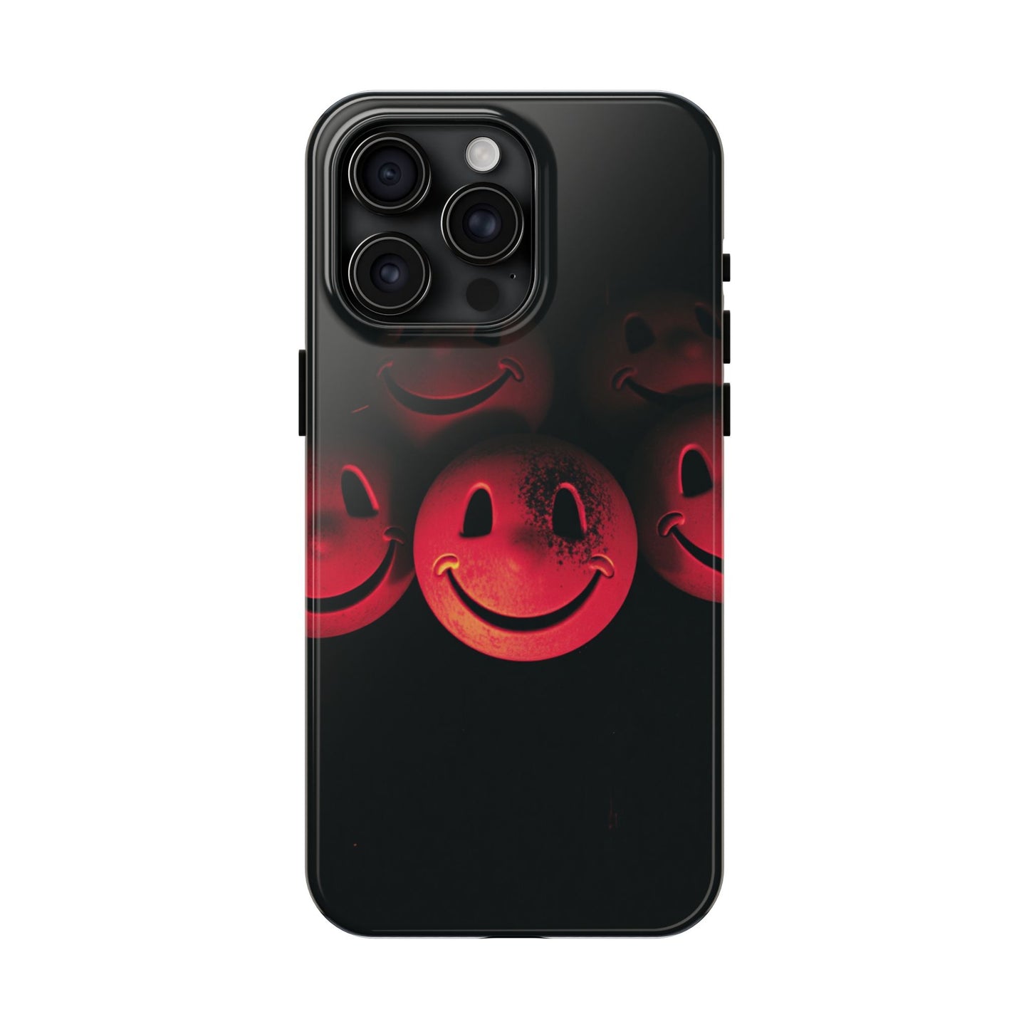 Smiley Face Tough Phone Case - Durable Protection with Fun Design