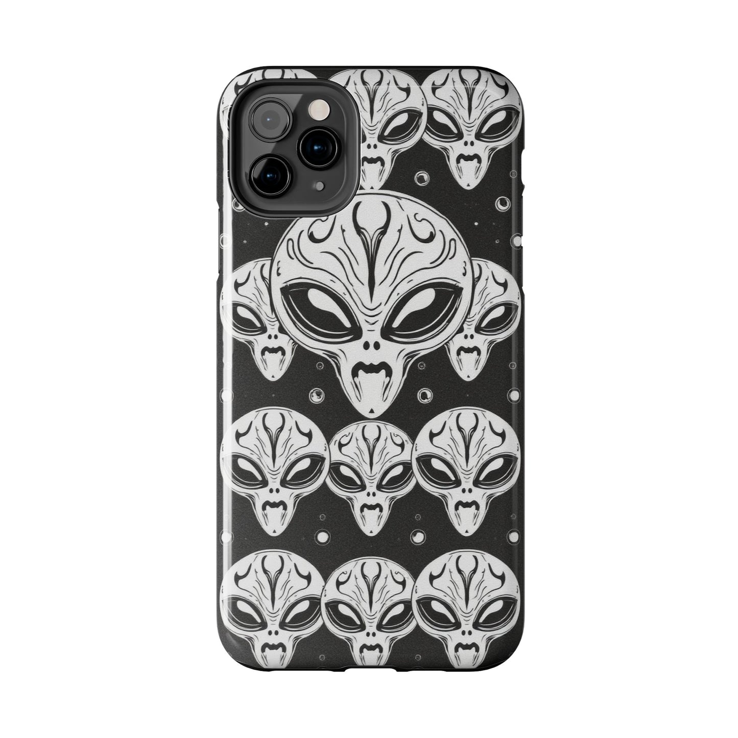 Alien Pattern Tough Phone Case - Durable Protection with Out-of-This-World Design