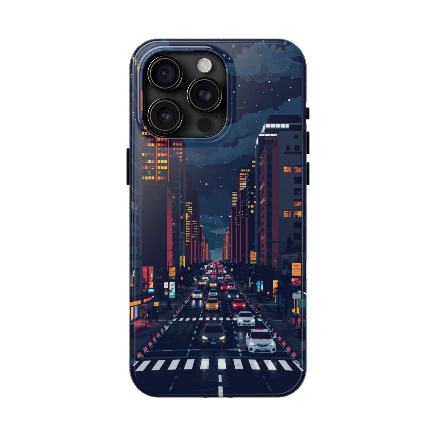 Urban Nightlife Tough Phone Case - Durable & Stylish Protection
