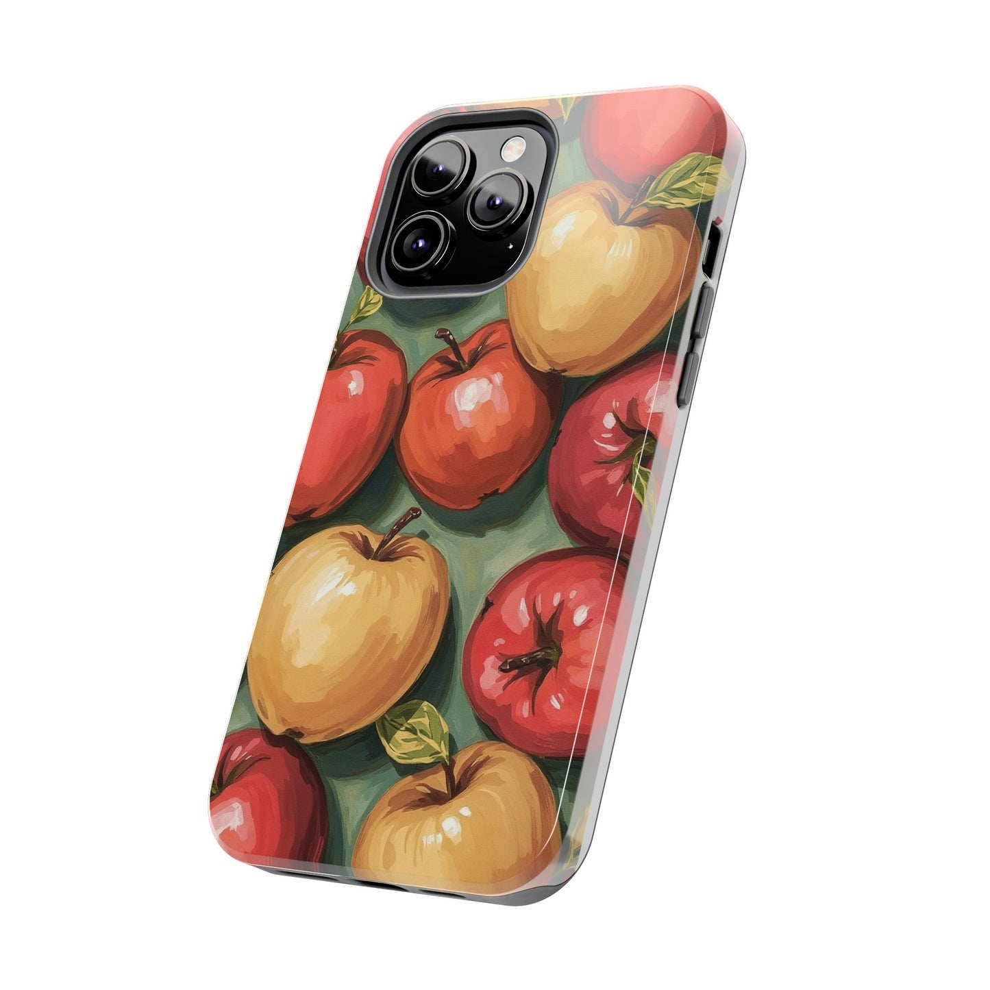 Colorful Painted Apples Art Tough Phone Case - Durable & Stylish Protection - for iPhone