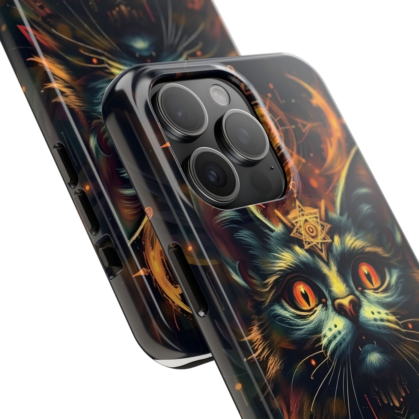 Mystical Cat Queen Tough Phone Case – Unique Protection for Cat Lovers - for iPhone