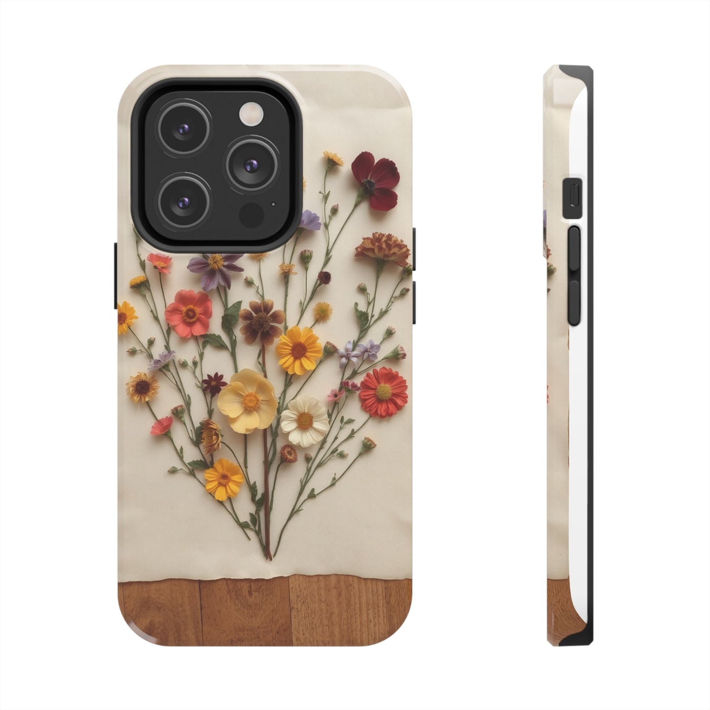 Floral Tough Phone Case - Durable Protection with Nature-Inspired Design