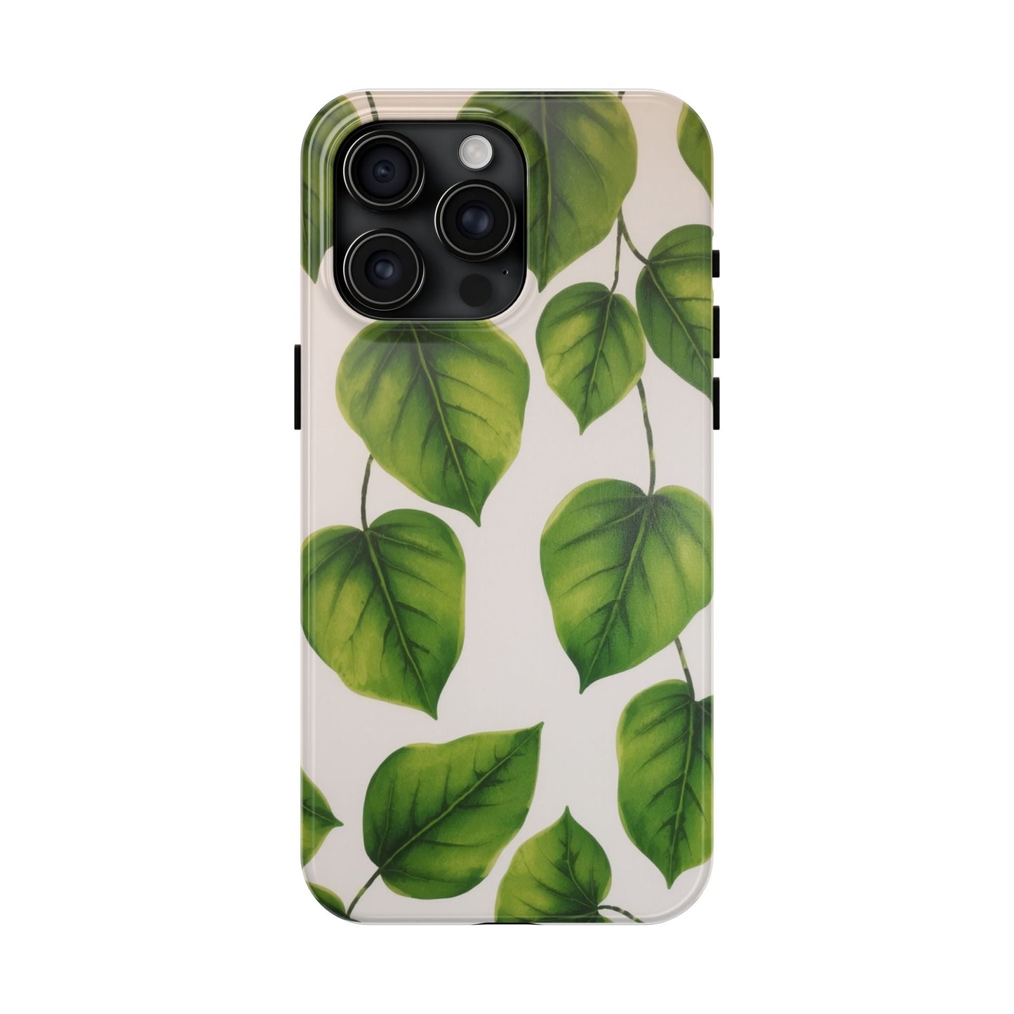 Tough Phone Cases with Green Leaf Design | Eco-Friendly Protection for Nature Lovers