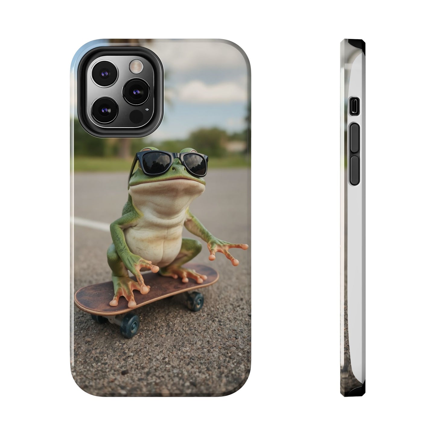 Cool Frog Skateboard Phone Case - Tough and Stylish Protection