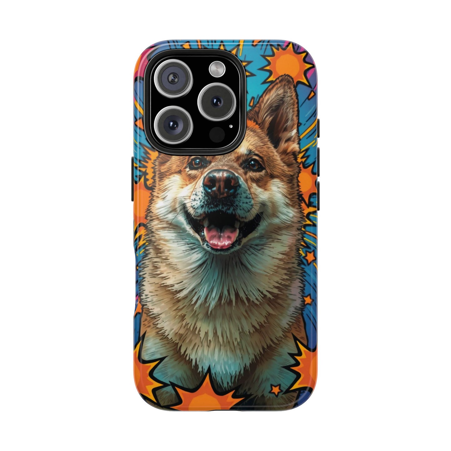 Vibrant Corgi Tough Phone Case - Fun Design for Pet Lovers