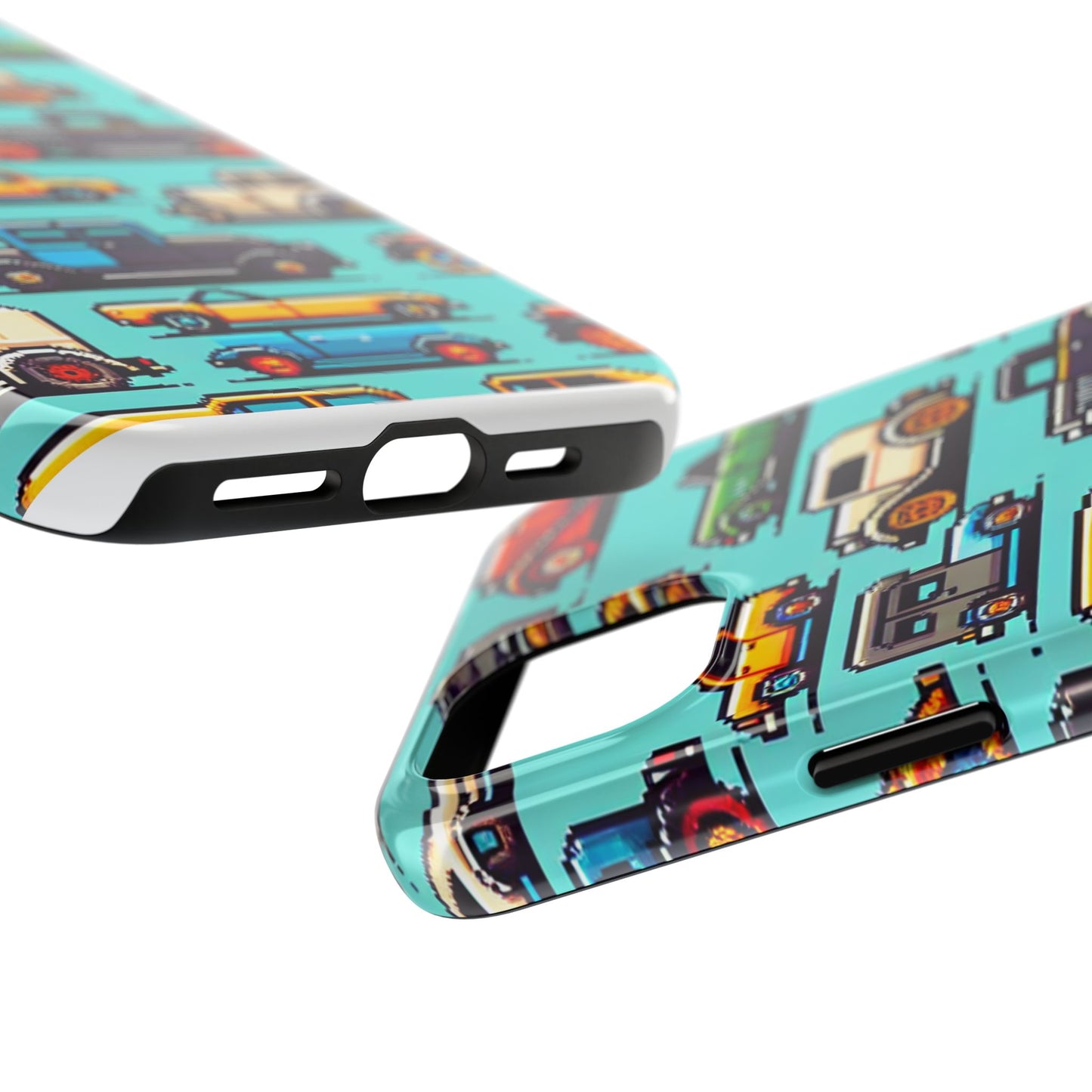 Retro Car Pixel Art Tough Phone Case - Durable & Stylish Protection - for iPhone