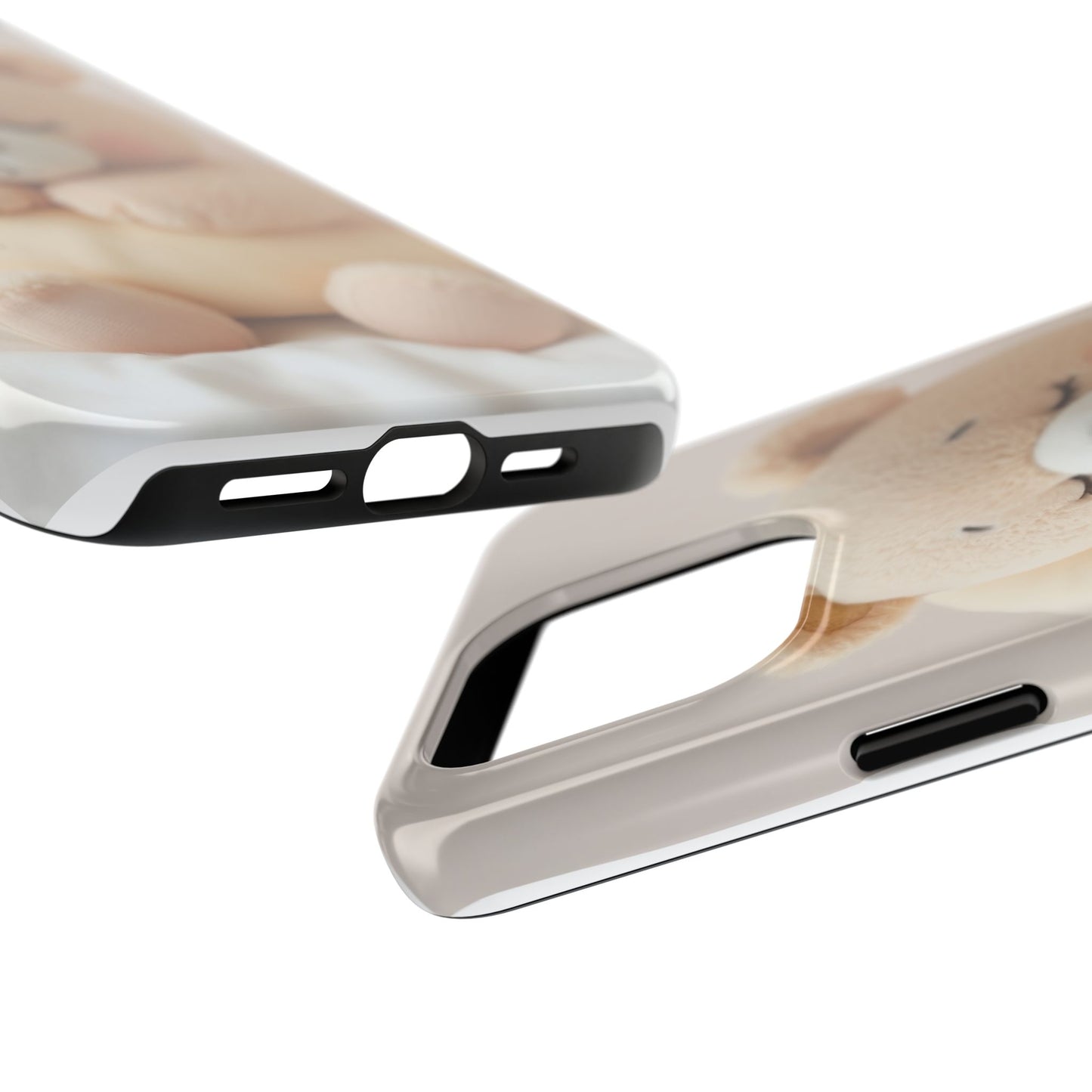 Cute Bear Tough Phone Case - Adorable Baby Animal Design for Kids & Adults