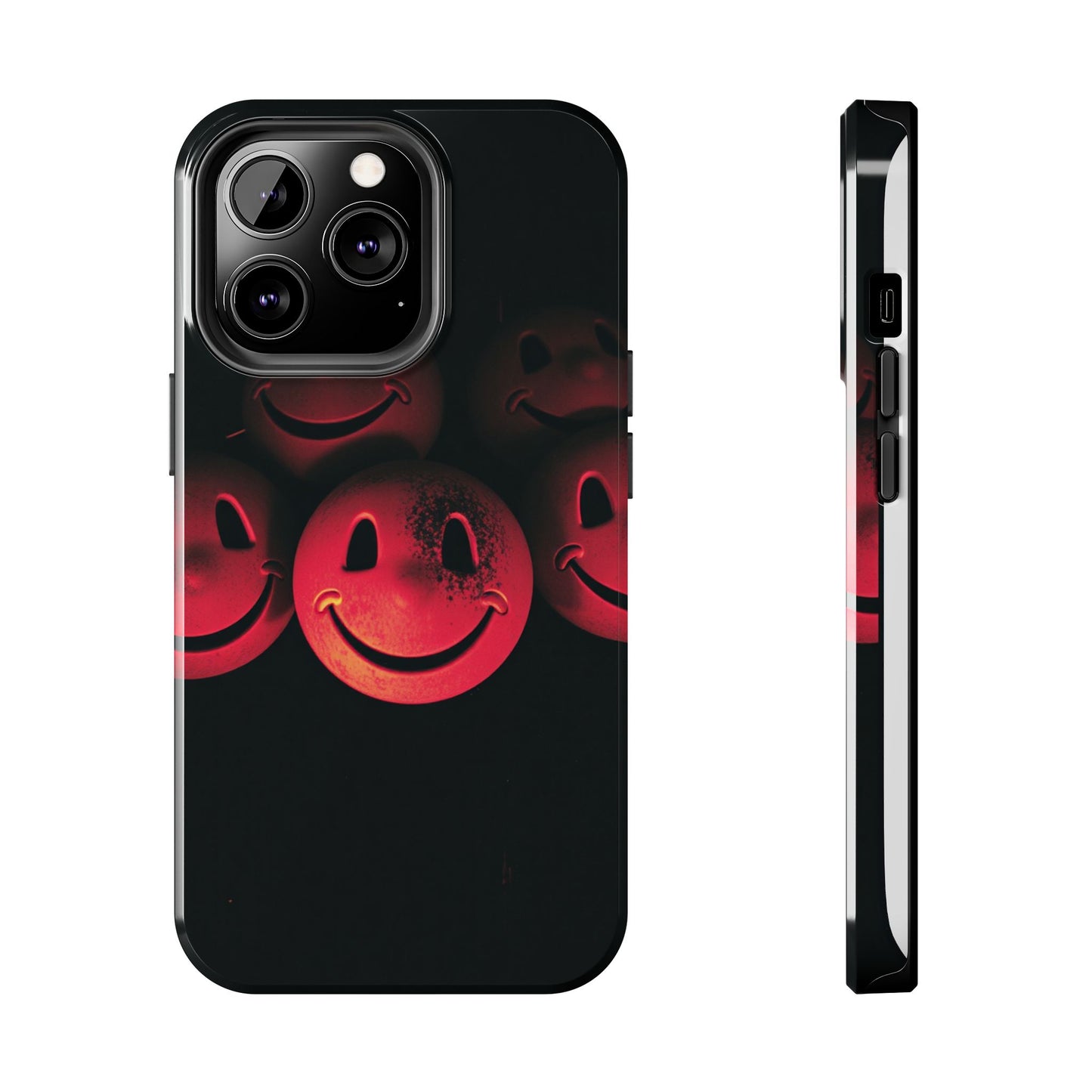 Smiley Face Tough Phone Case - Durable Protection with Fun Design