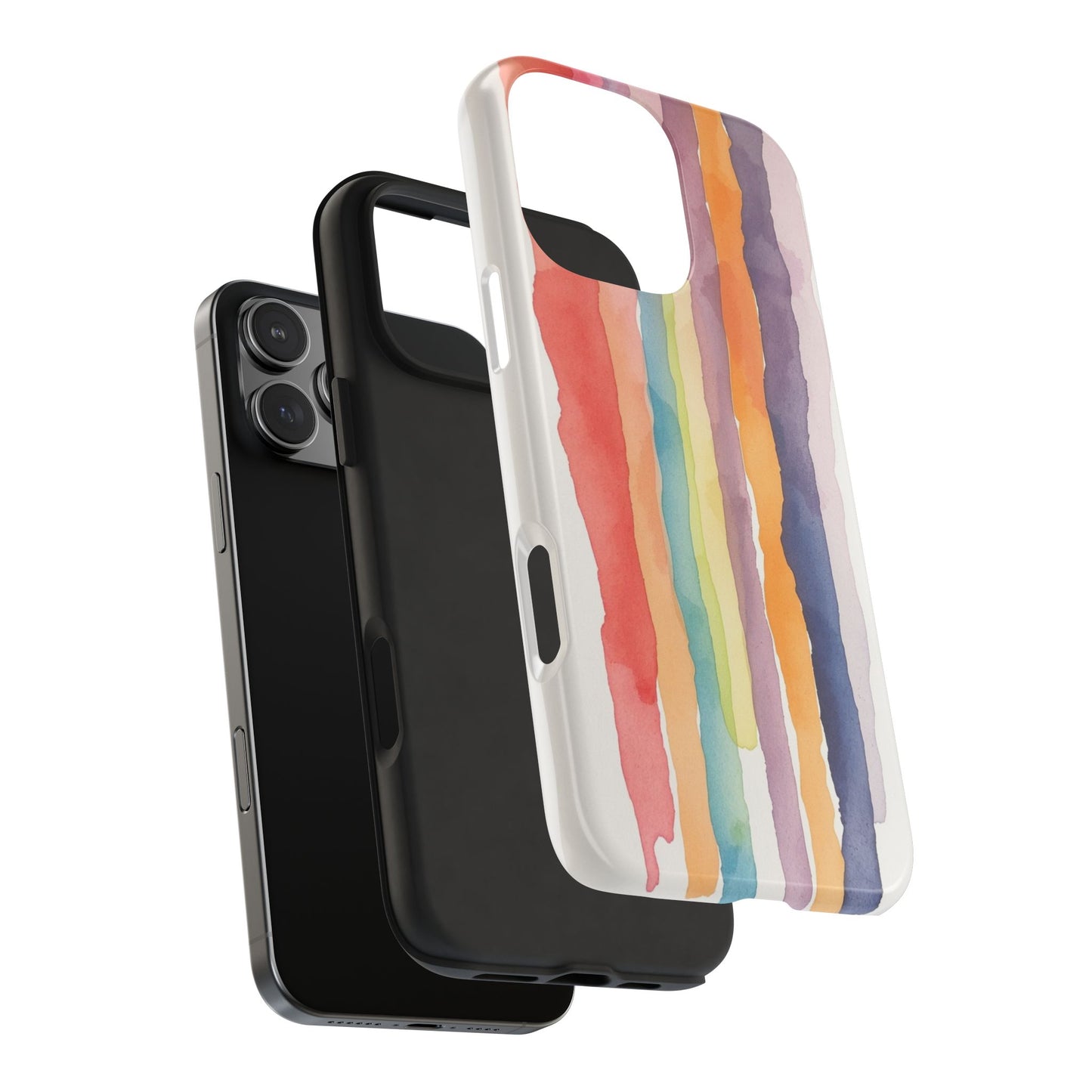 Colorful Watercolor Tough Phone Case - Stylish and Durable Cover for Creative Souls