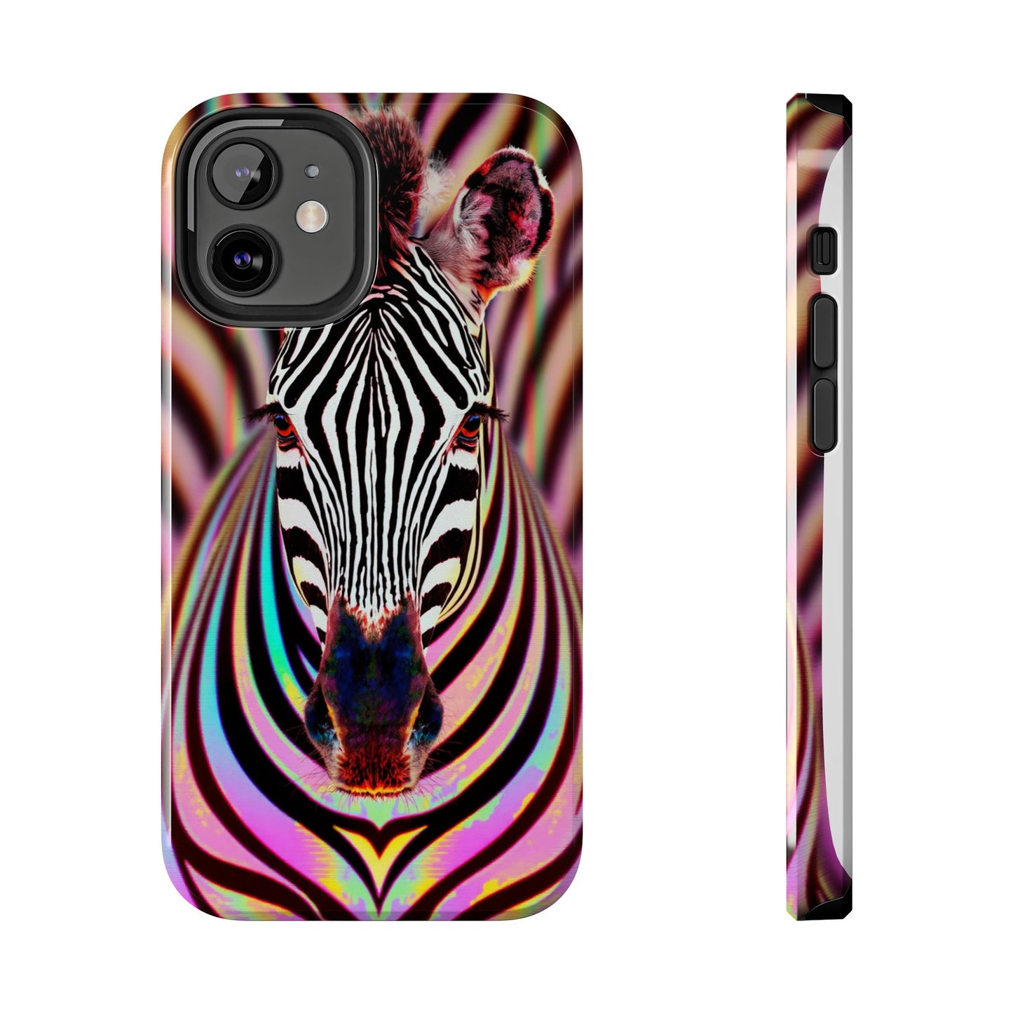 Vibrant Zebra Tough Phone Case - Unique Animal Design for Wild Spirit