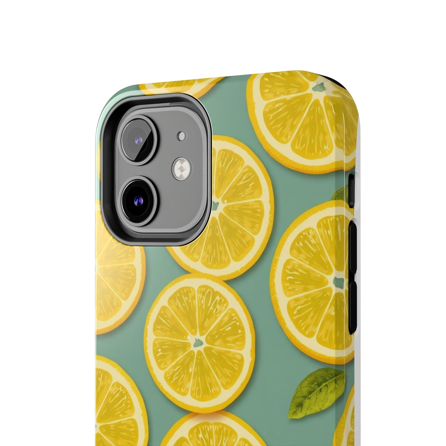 Tough Lemon Pattern Phone Case - Vibrant Citrus Design for Summer Vibes - for iPhone