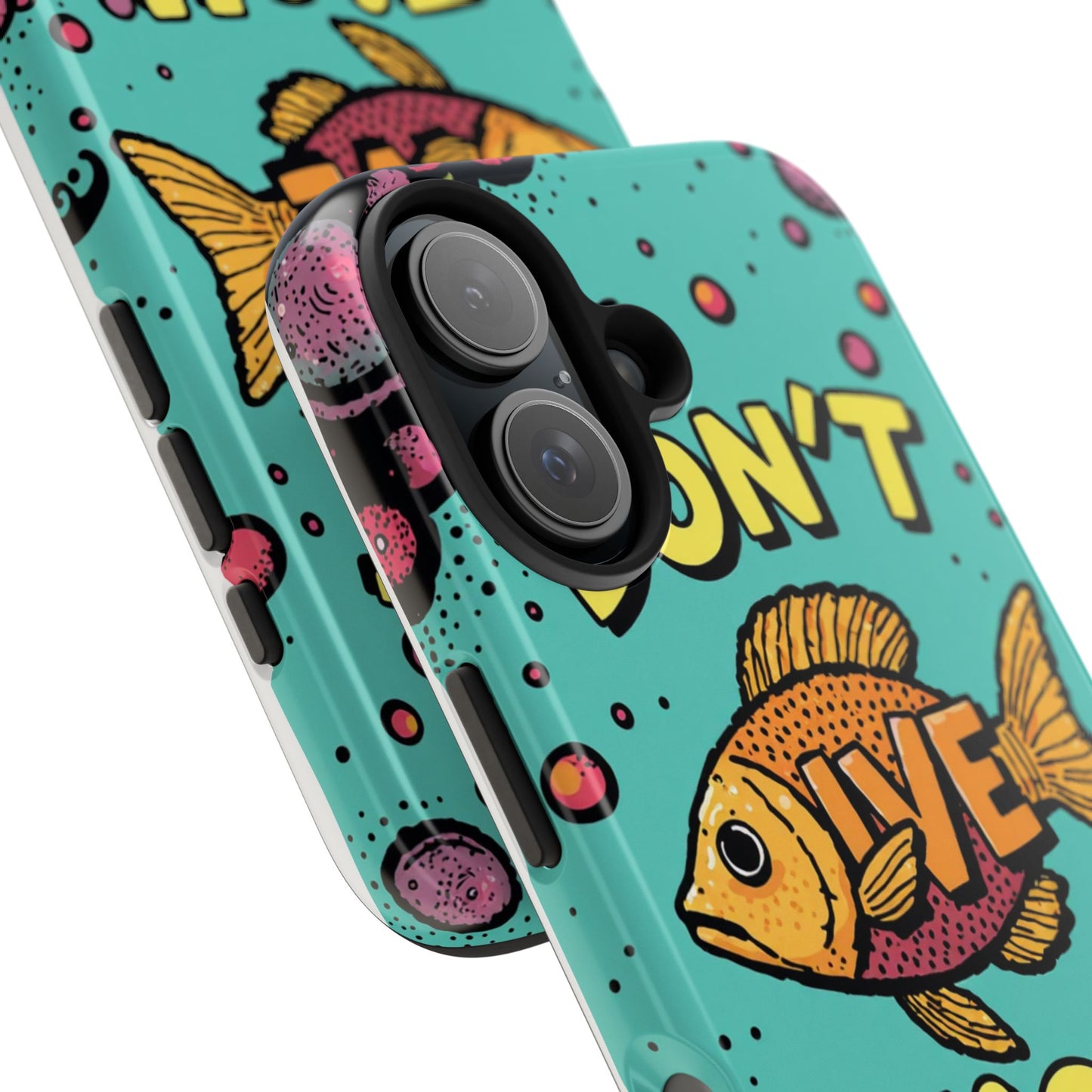 Catchy Fish-Themed Tough Phone Cases, Unique Gift for Fish Lovers, Durable Protection for Phones, Fun Aquatic Design, Ideal for Holidays
