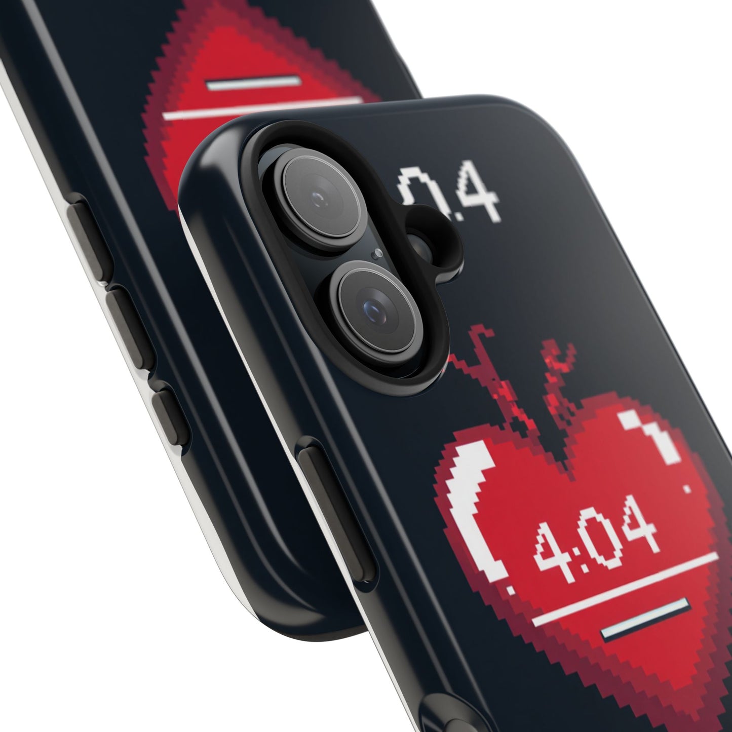 Vintage Pixel Heart Tough Phone Case - "404 Love Not Found" Design