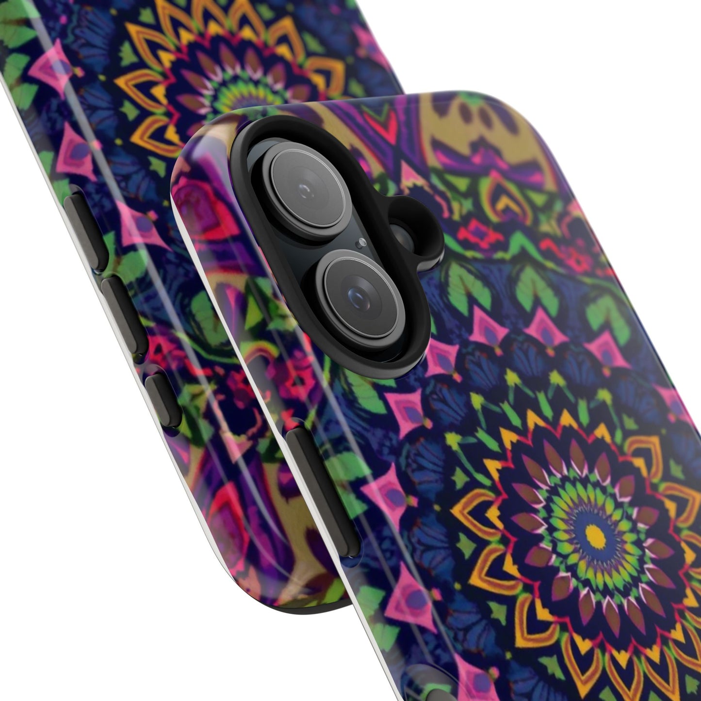 Vibrant Mandala Tough Phone Case - Colorful, Purple Fusion, Durable Protection for Your Device - for iPhone