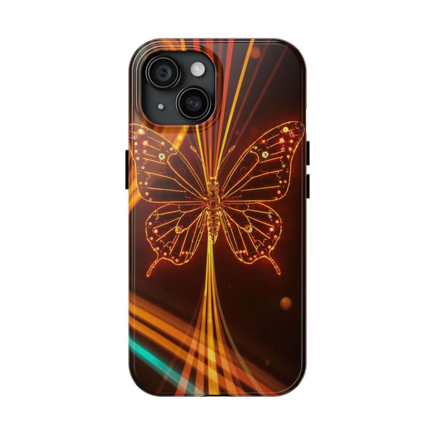 Elegant Butterfly Tough Phone Case - Stylish Protection for Nature Lovers