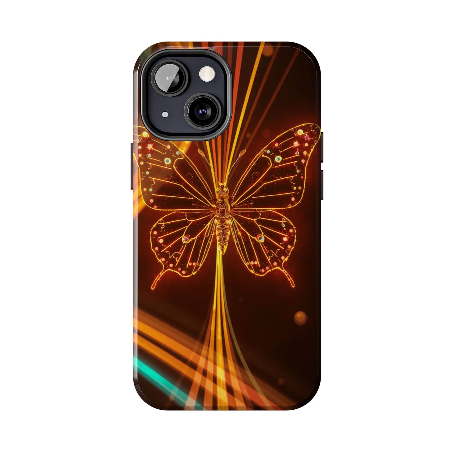 Elegant Butterfly Tough Phone Case - Stylish Protection for Nature Lovers