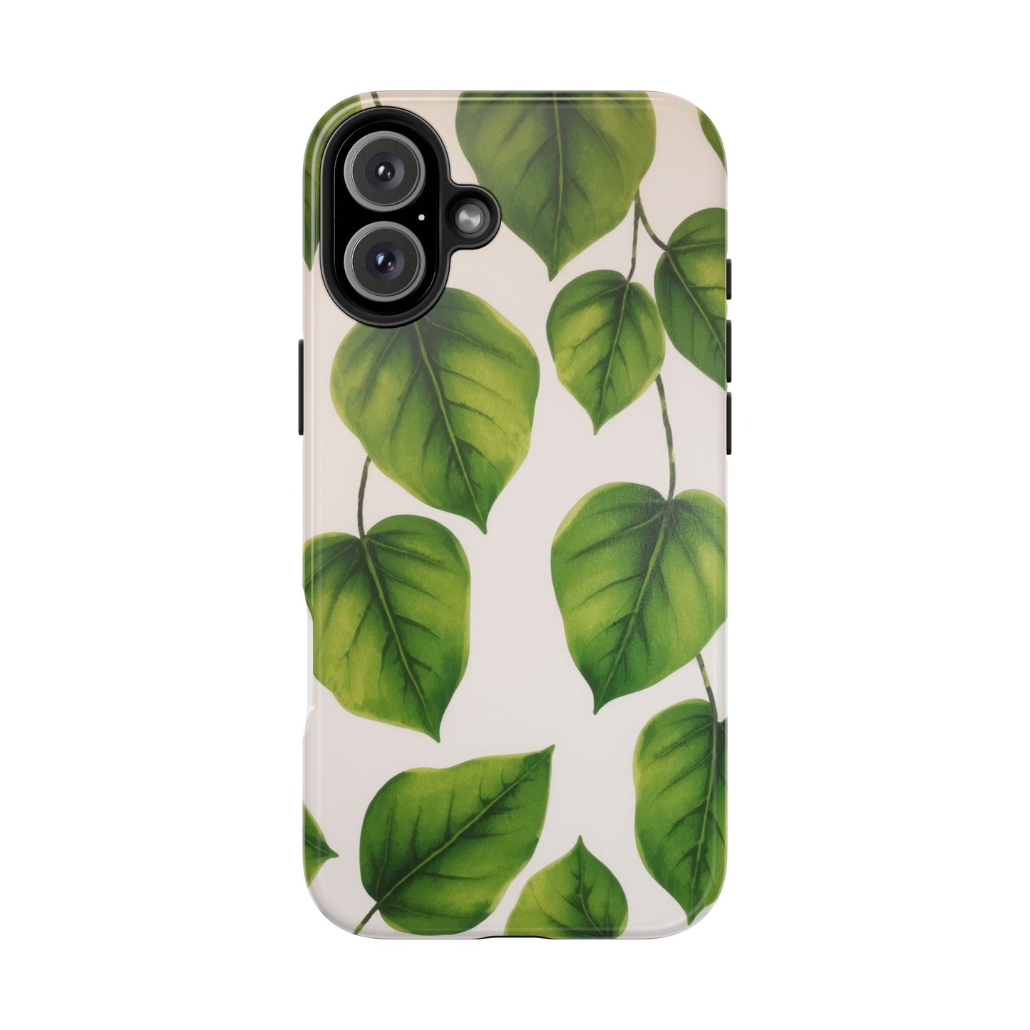 Tough Phone Cases with Green Leaf Design | Eco-Friendly Protection for Nature Lovers