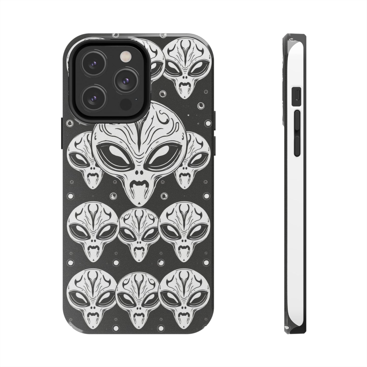 Alien Pattern Tough Phone Case - Durable Protection with Out-of-This-World Design