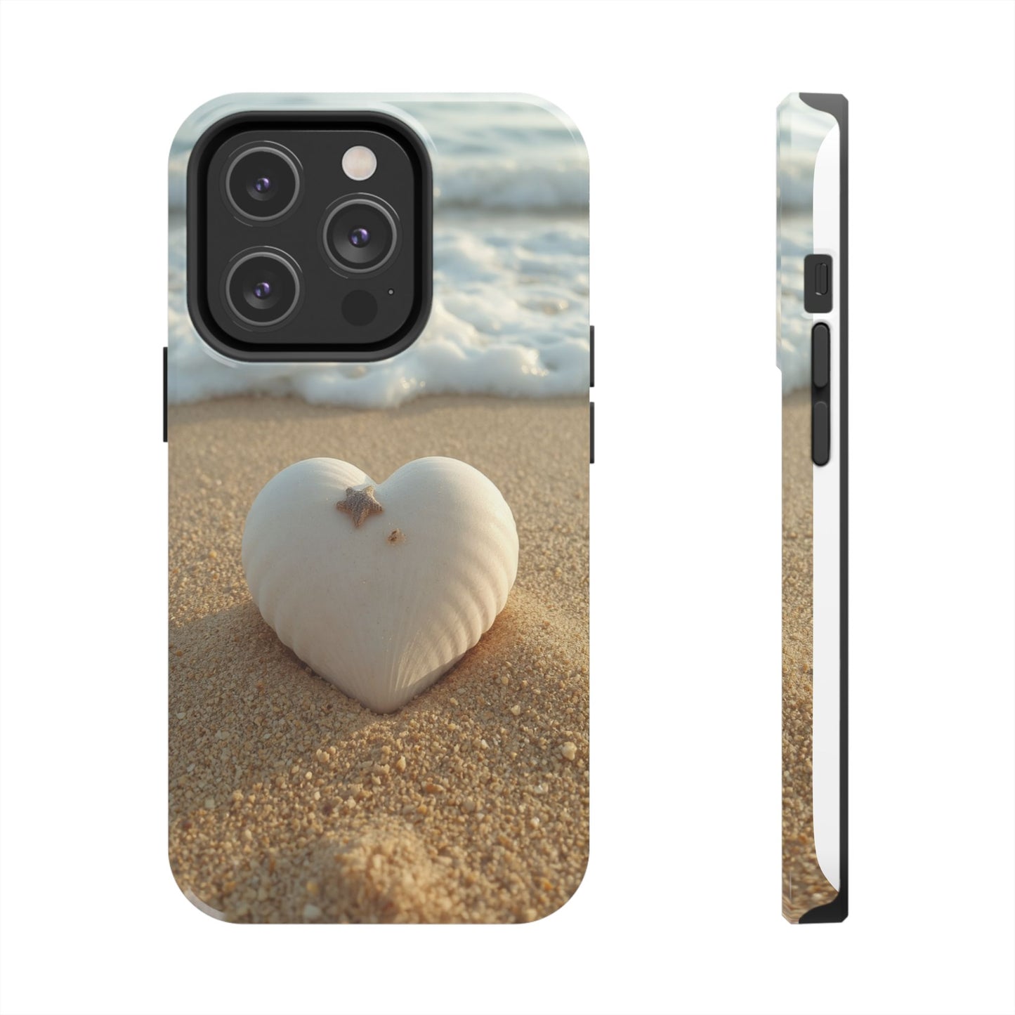 Heart Seashell Tough Phone Case for iPhone